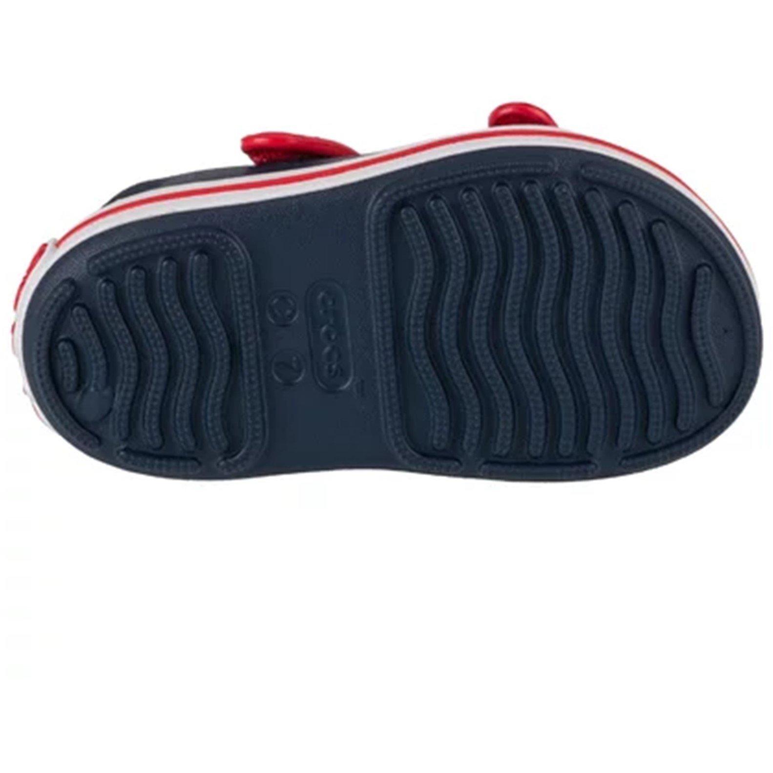 Navy/Rosso Varsity - Crocs - Kids' Flat Sandals - 2