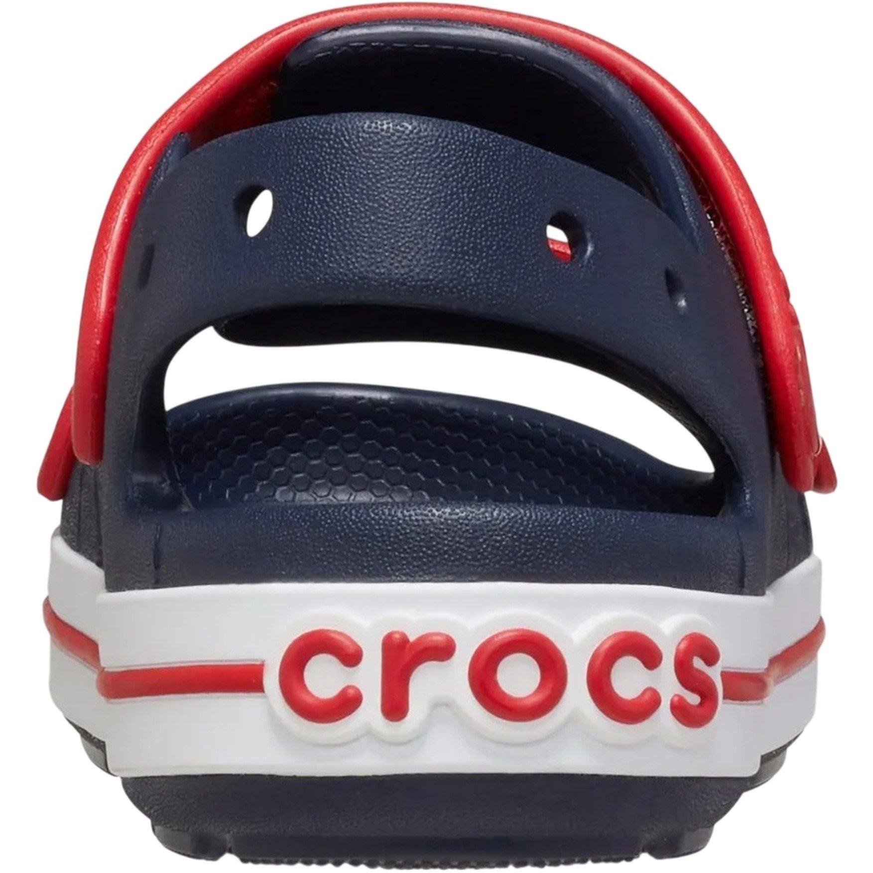 Navy/Rosso Varsity - Crocs - Kids' Flat Sandals - 3
