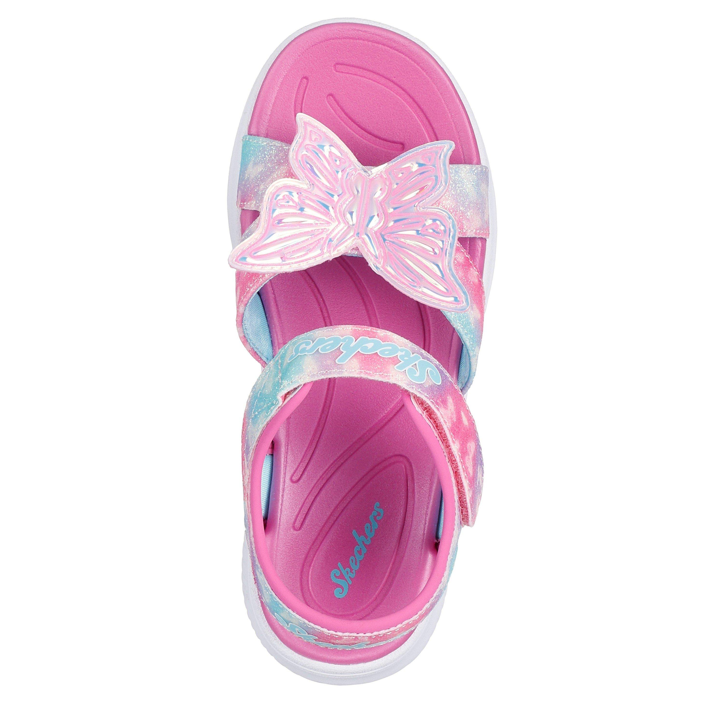Roze Sparkle - Skechers - Kids' Flat Sandals - 4