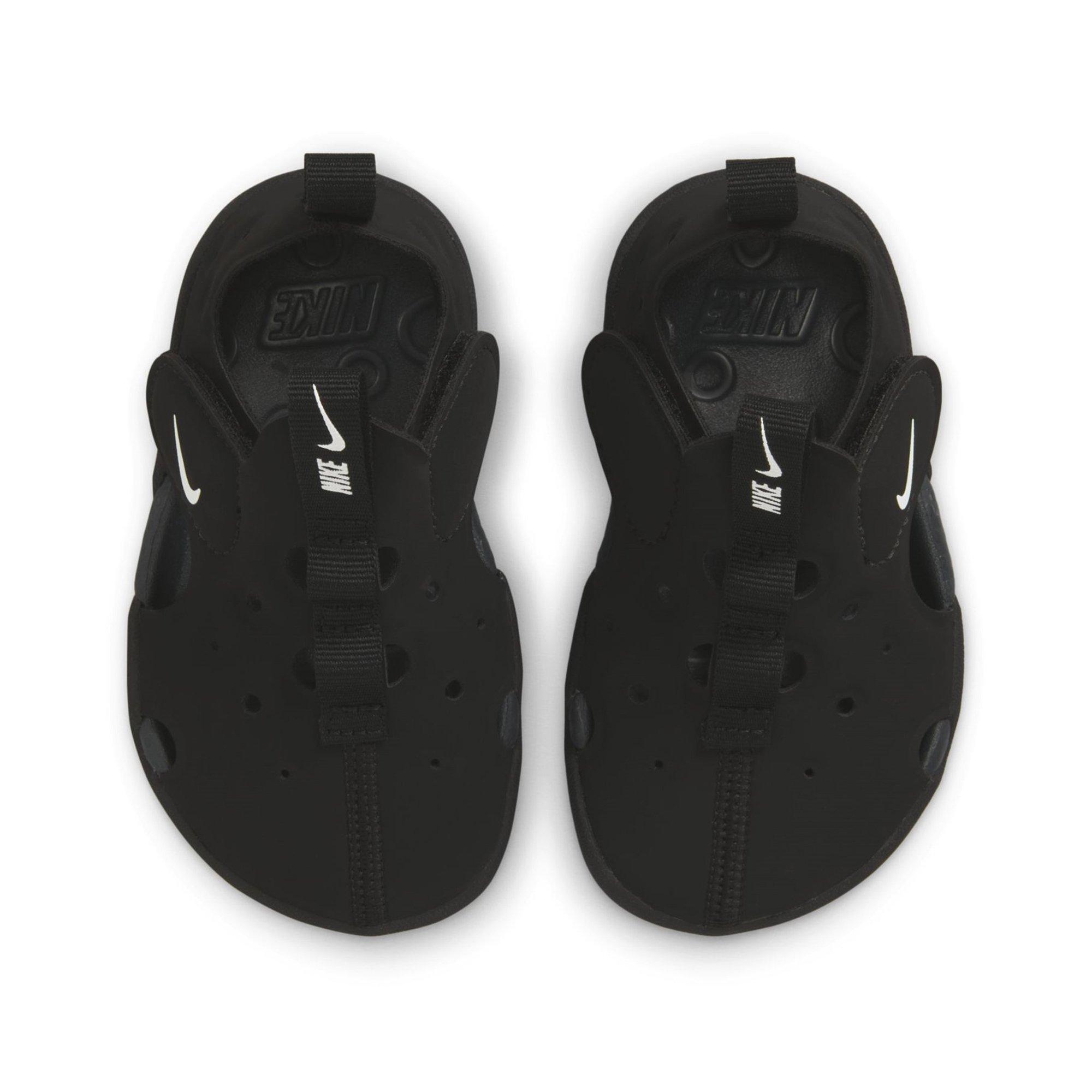 Blk/Wht-Anthra - Nike - Sunray Protect 4 Infants Sandals - 4