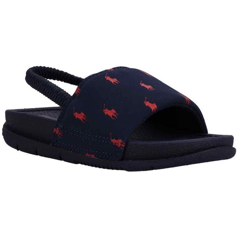Navy/Red - Polo Ralph Lauren - Kids' Pool Sliders