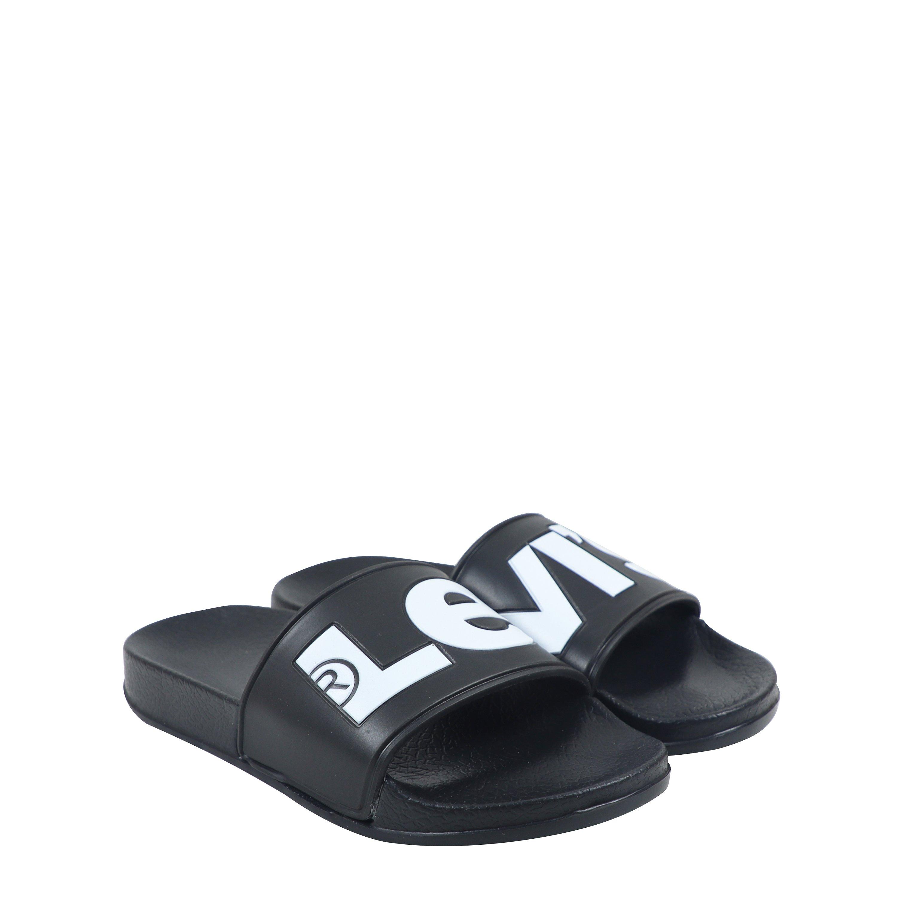 Black 0003 - Levis - Unisex Kids June Pool Sliders - 3