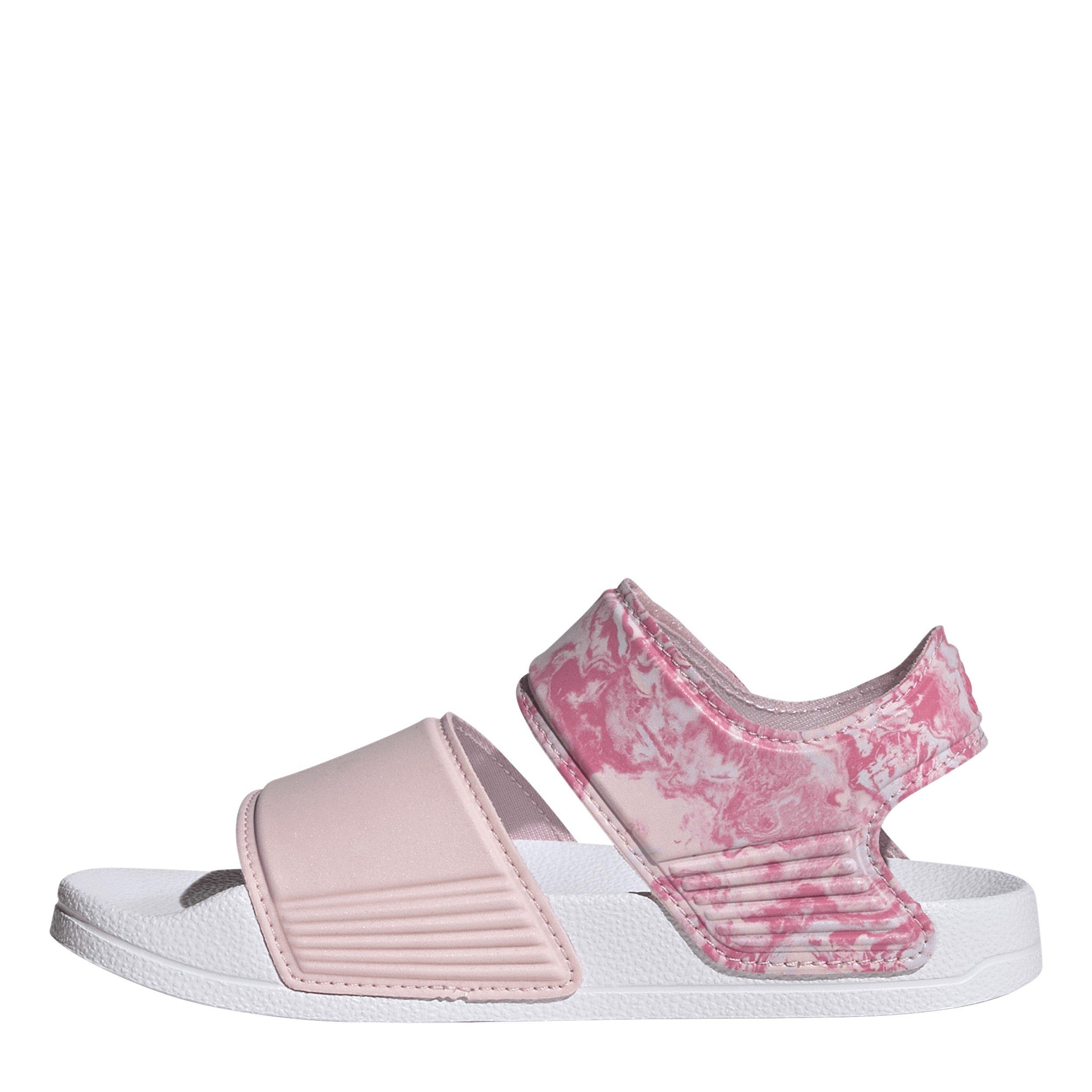 Clear Pink/Wht - adidas - Adilette Sandal K Sliders Unisex Kids - 2