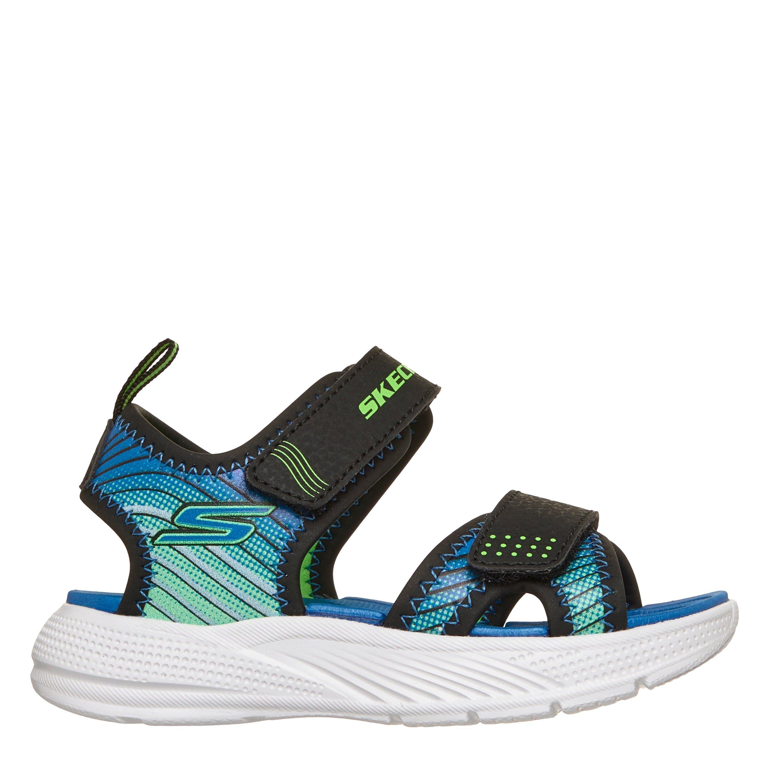 Zwart/Limoen - Skechers - Kids' Flat Sandals - 1