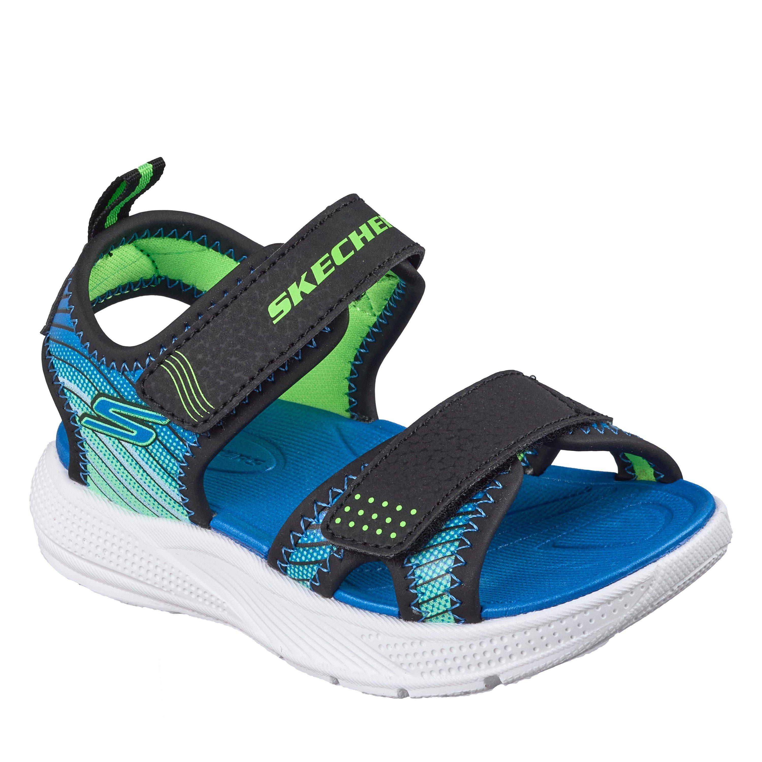 Zwart/Limoen - Skechers - Kids' Flat Sandals - 3