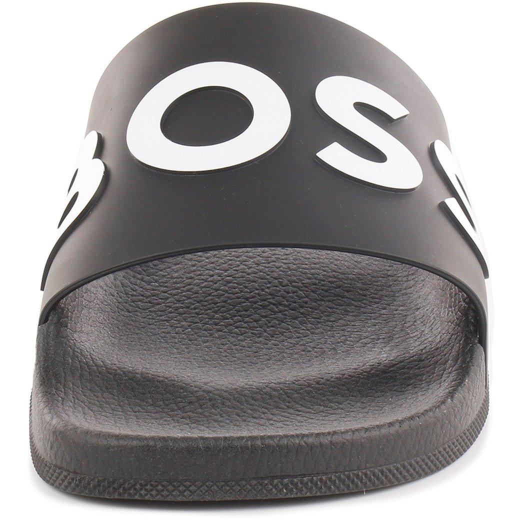 Black - Boss - Kids Bay It Slide Pool Shoes Sandals - 4