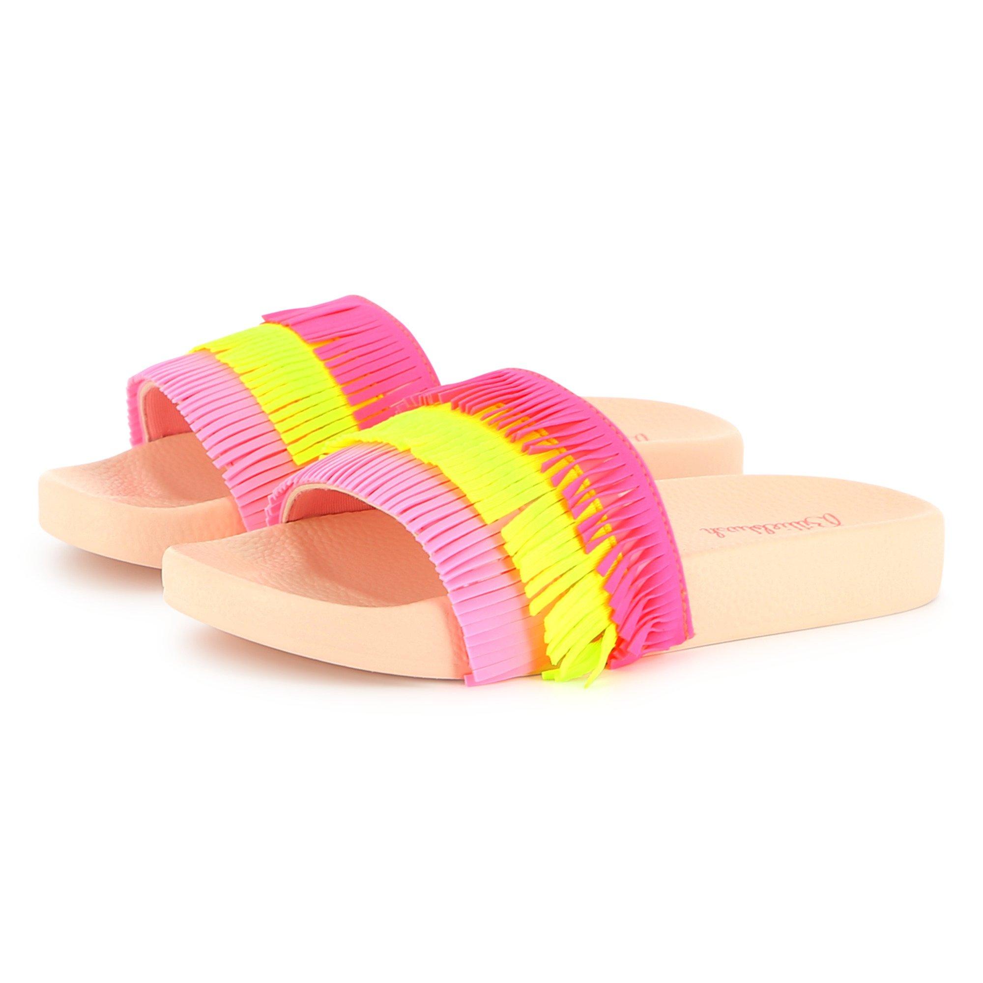 Multi Z41 - Billieblush - Kids' Fringed Sliders - 2