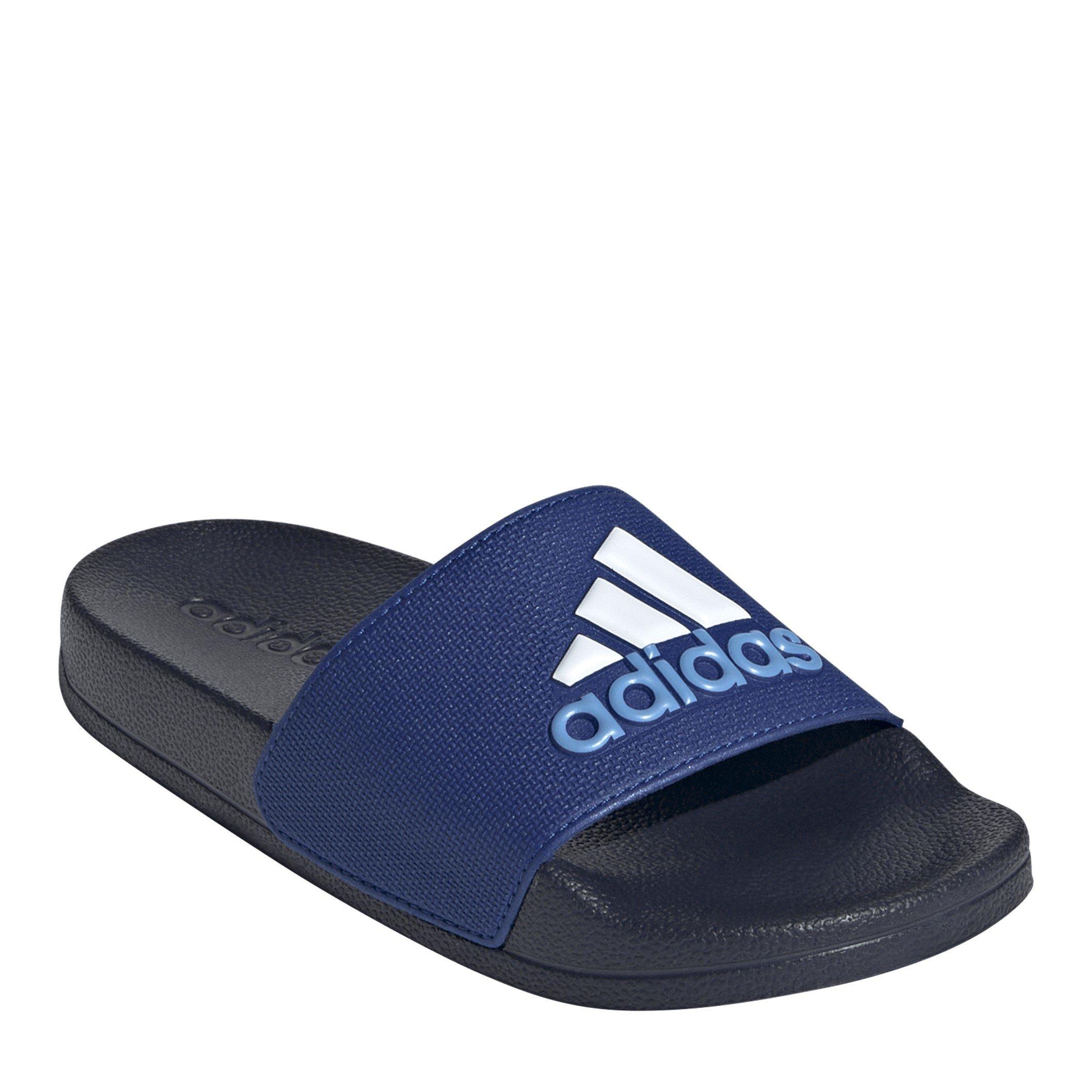 Blue/Wht/Ink - adidas - Adilette Shower K Sliders Unisex Kids - 3