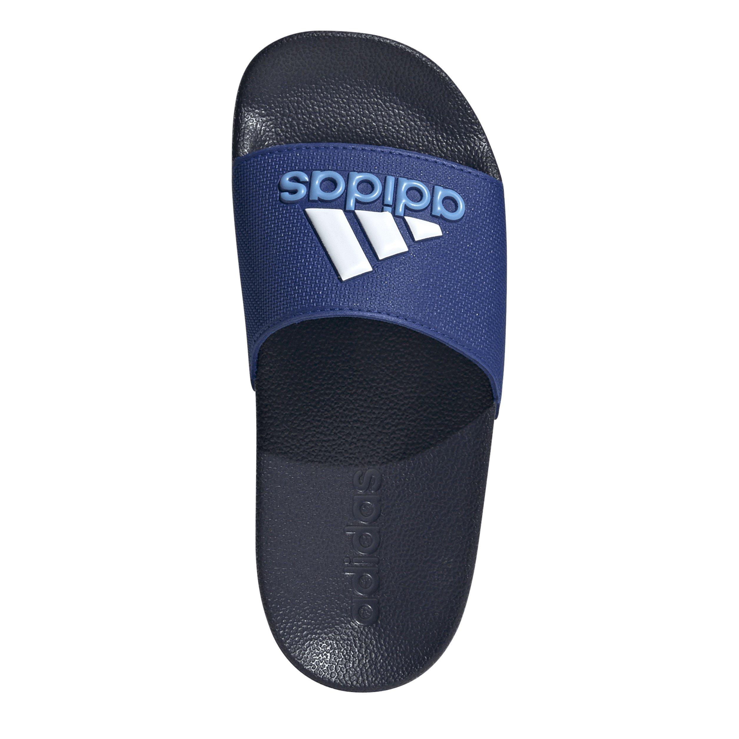 Blue/Wht/Ink - adidas - Adilette Shower K Sliders Unisex Kids - 5