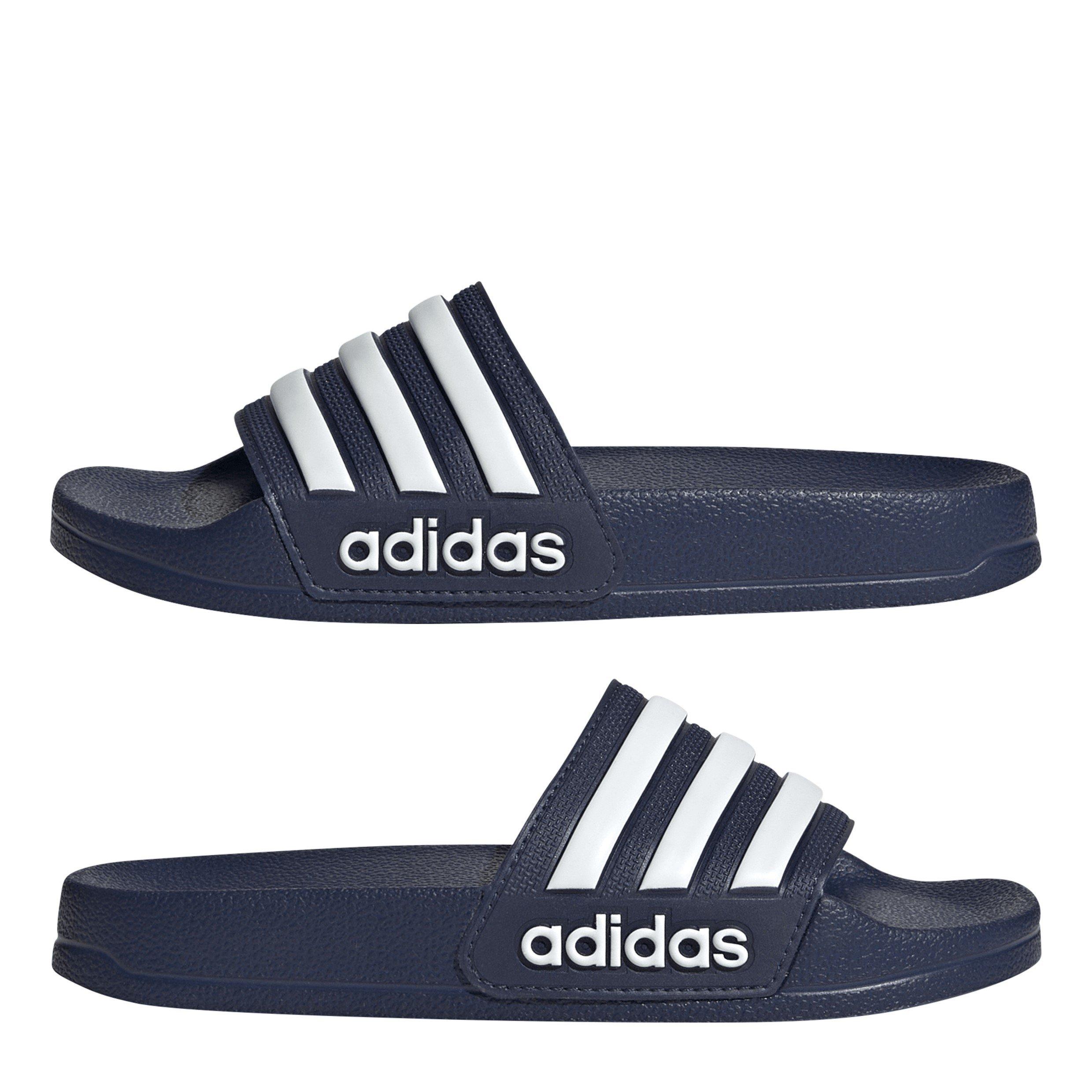 Blå/Hvid/Blå - adidas - Adilette Shower K Sliders Unisex Kids - 9