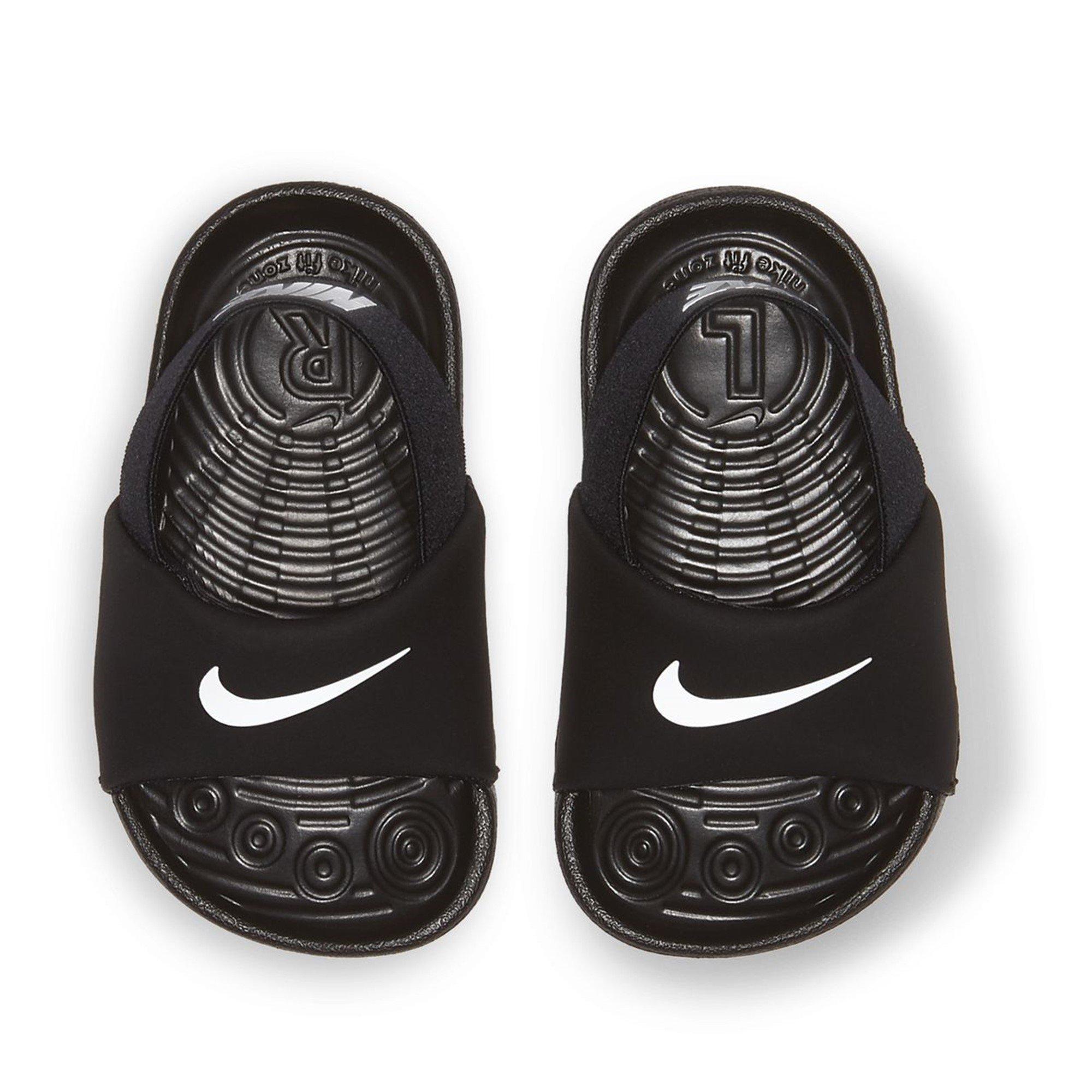 Zwart/Wit - Nike - Kawa Baby/Toddler Slides - 5