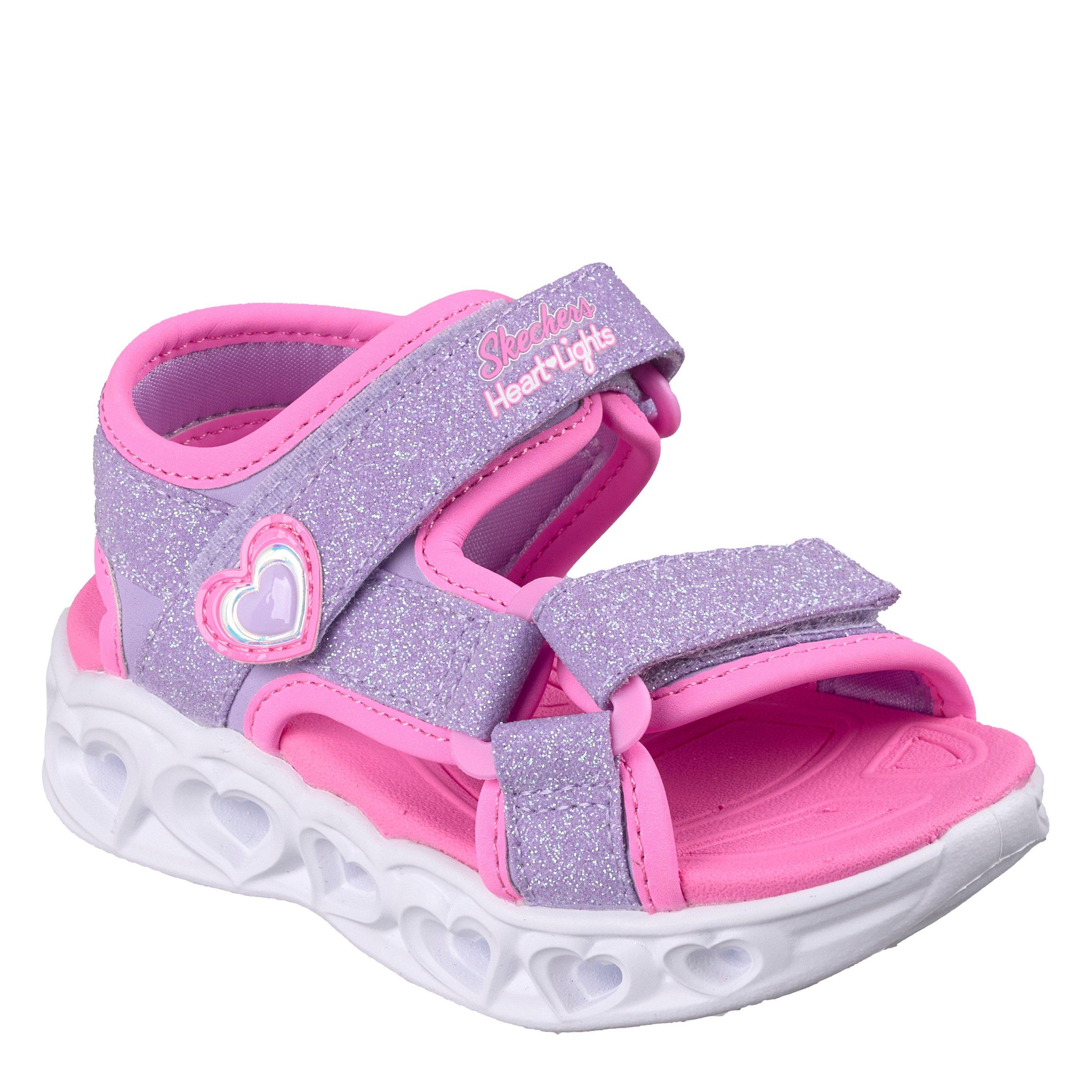 Lavender/Pink - Skechers - Kids' Flat Sandals - 1