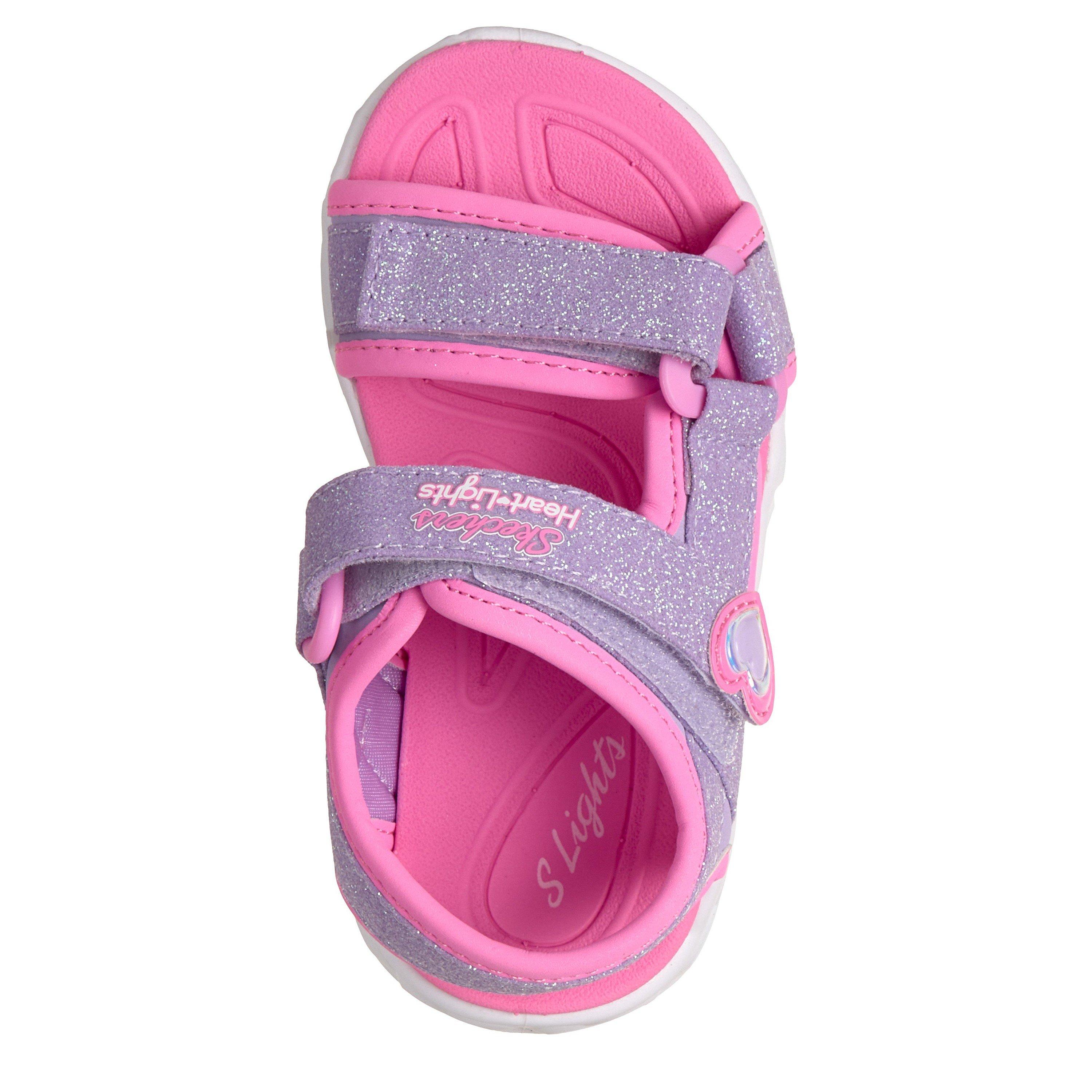 Lavender/Pink - Skechers - Kids' Flat Sandals - 5