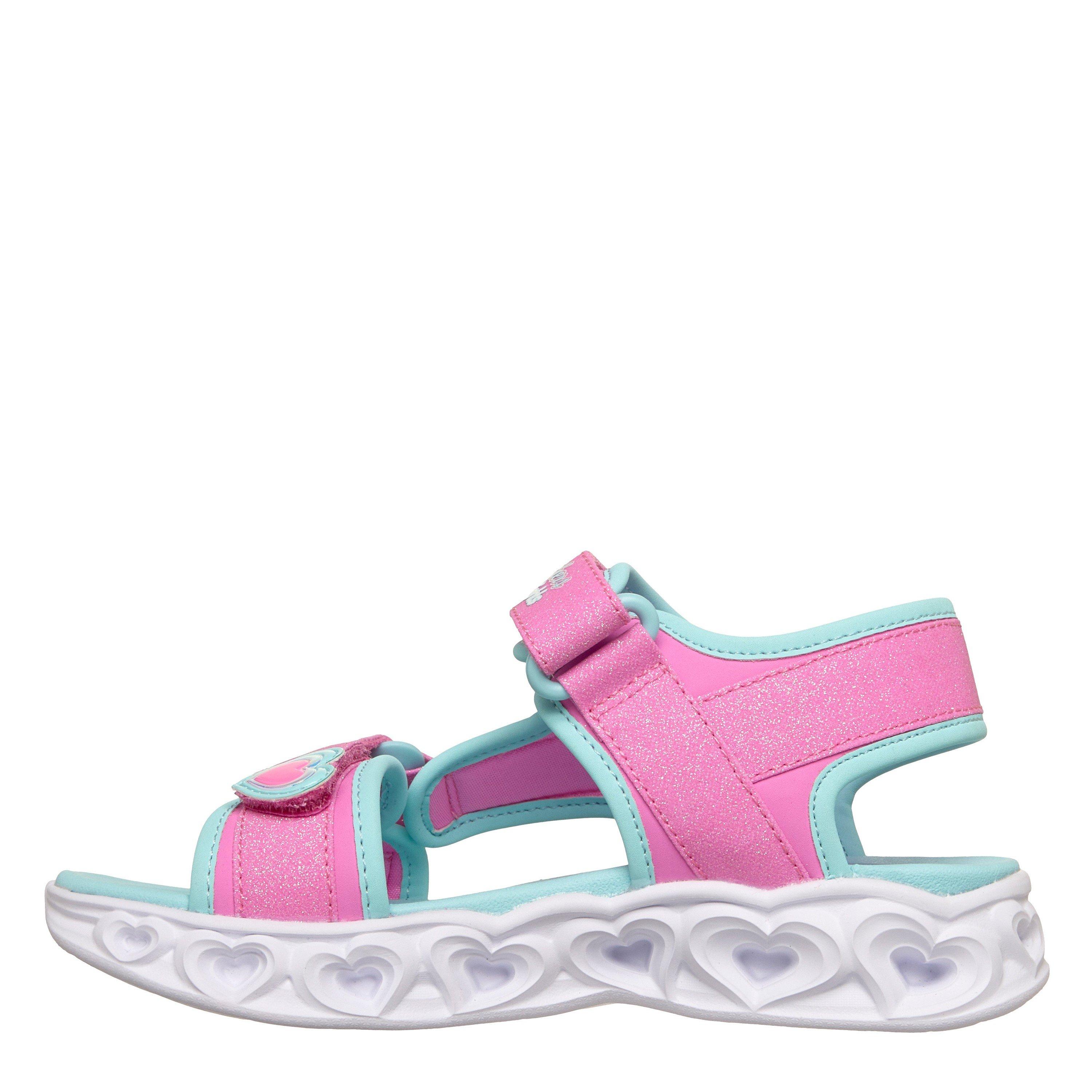 Pink/Turqoise - Skechers - Kids' Flat Sandals - 2