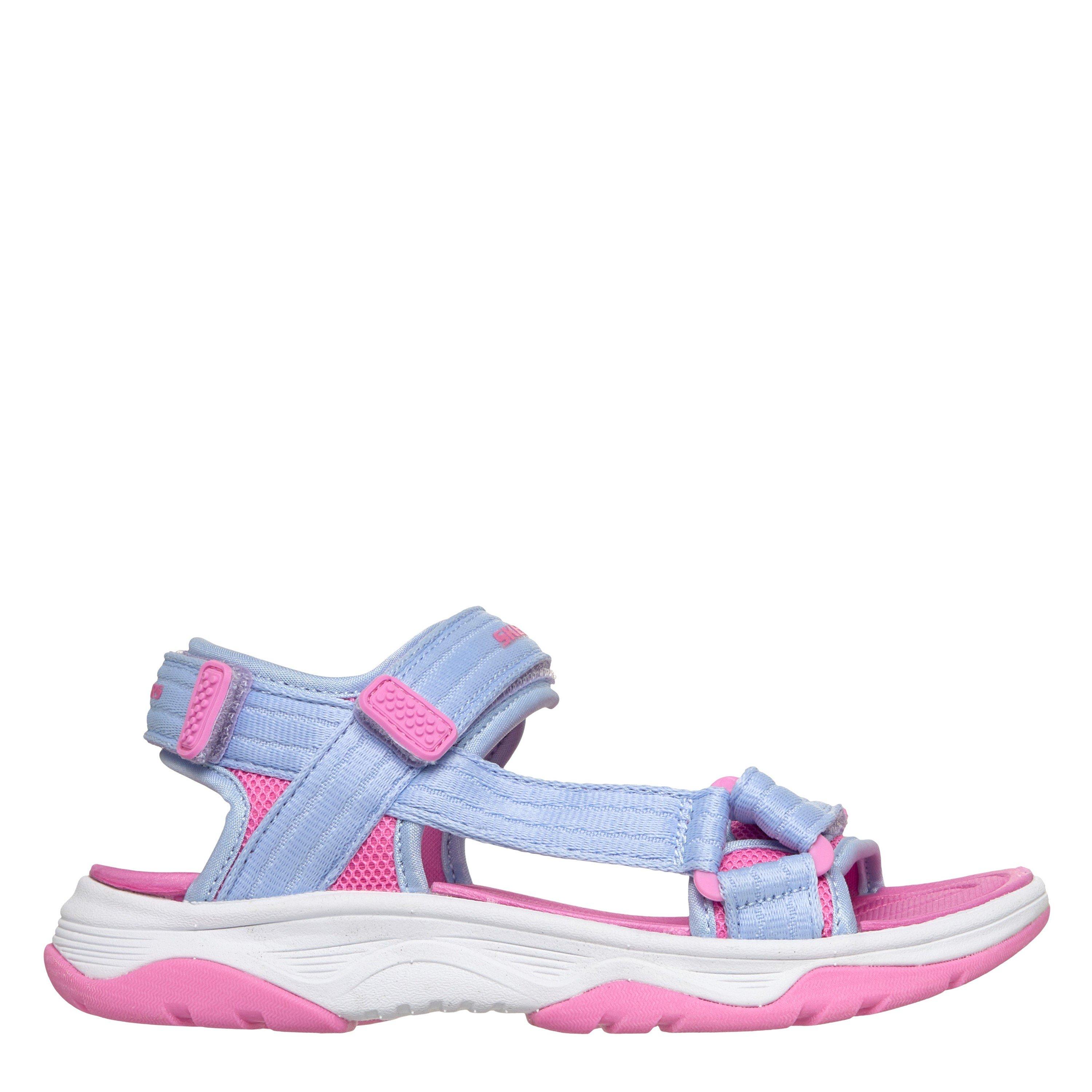 Lavender/Pink - Skechers - Kids' Flat Sandals - 1