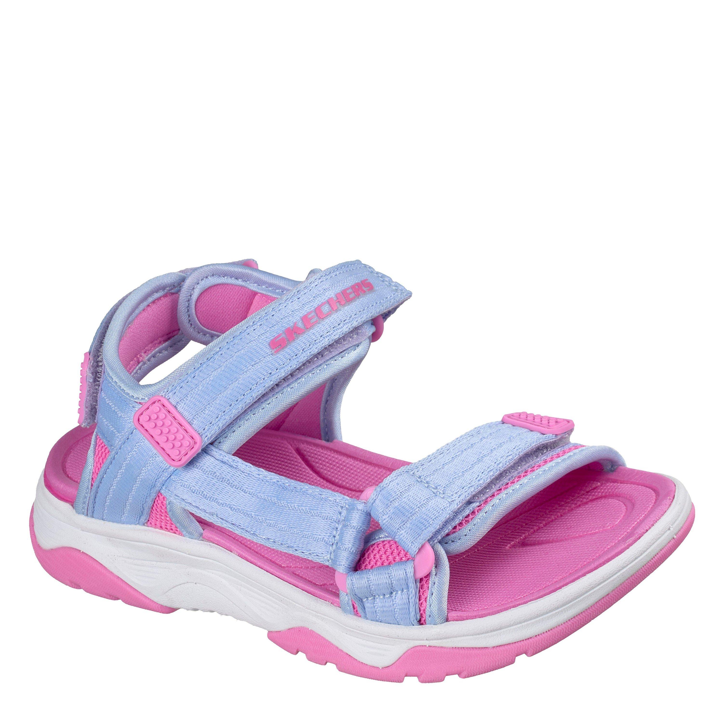 Lavender/Pink - Skechers - Kids' Flat Sandals - 3