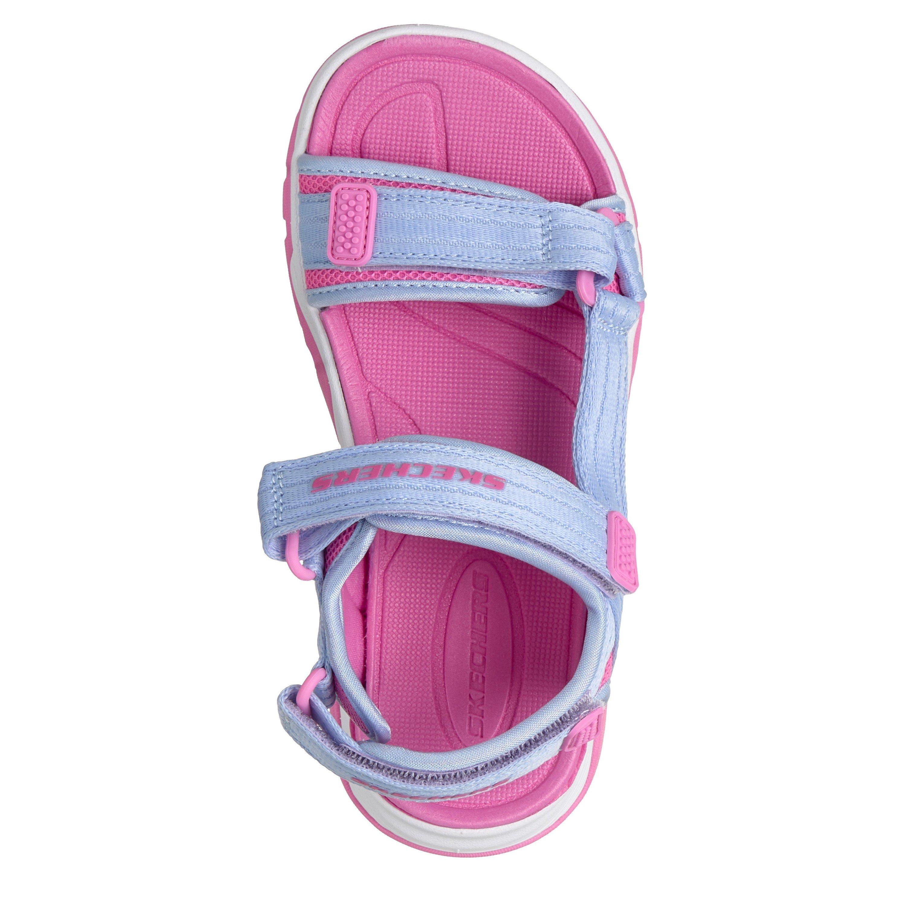 Lavender/Pink - Skechers - Kids' Flat Sandals - 4