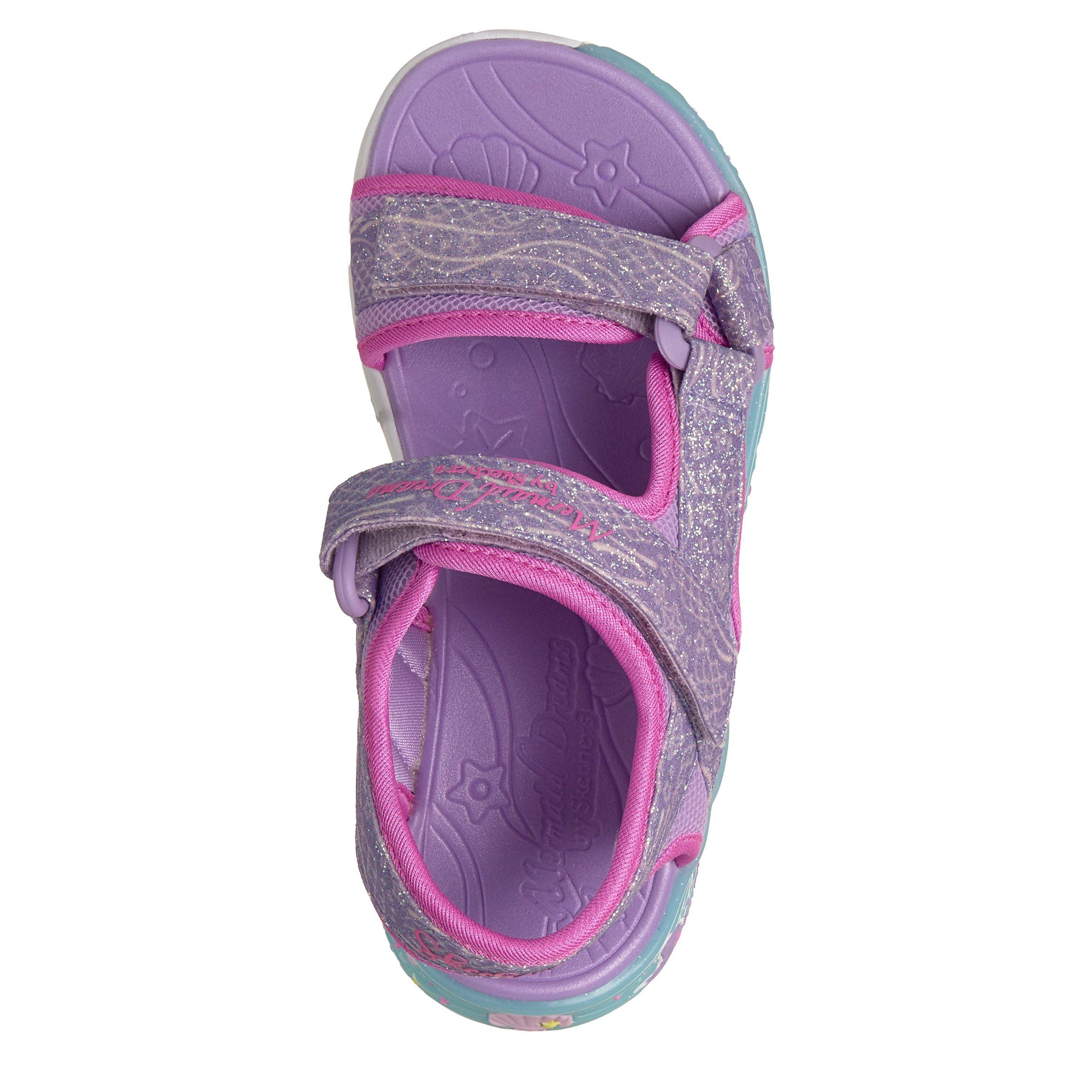 Lavendel/Multi - Skechers - Kids' Flat Sandals - 4