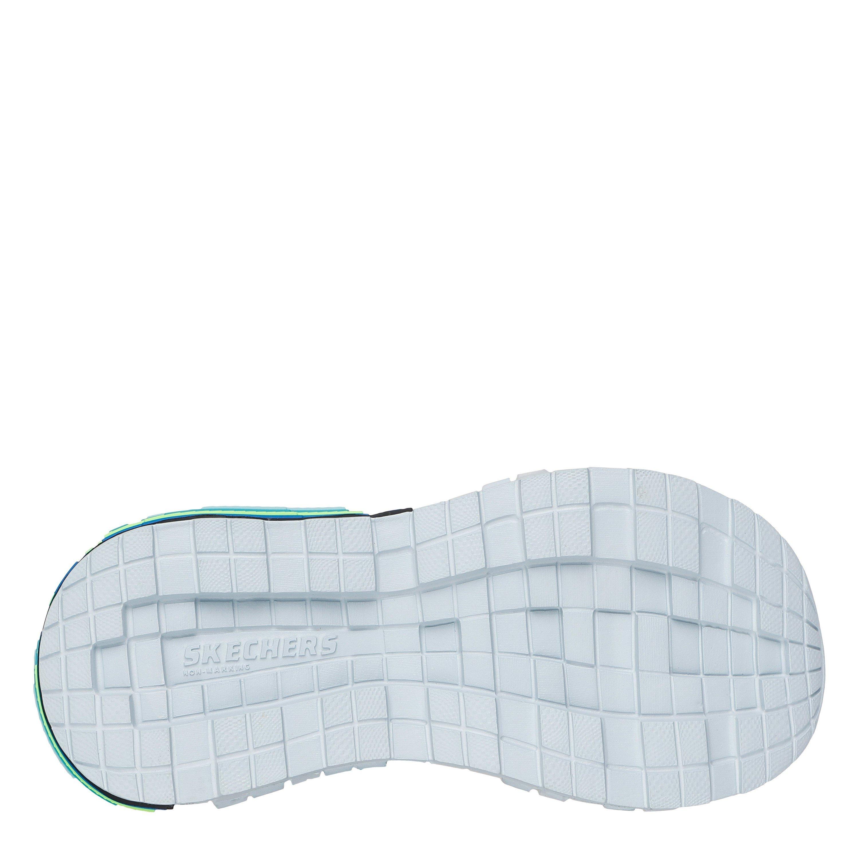 Blue/Lime - Skechers - Mega-Splash 4k Flat Sandals Boys - 4