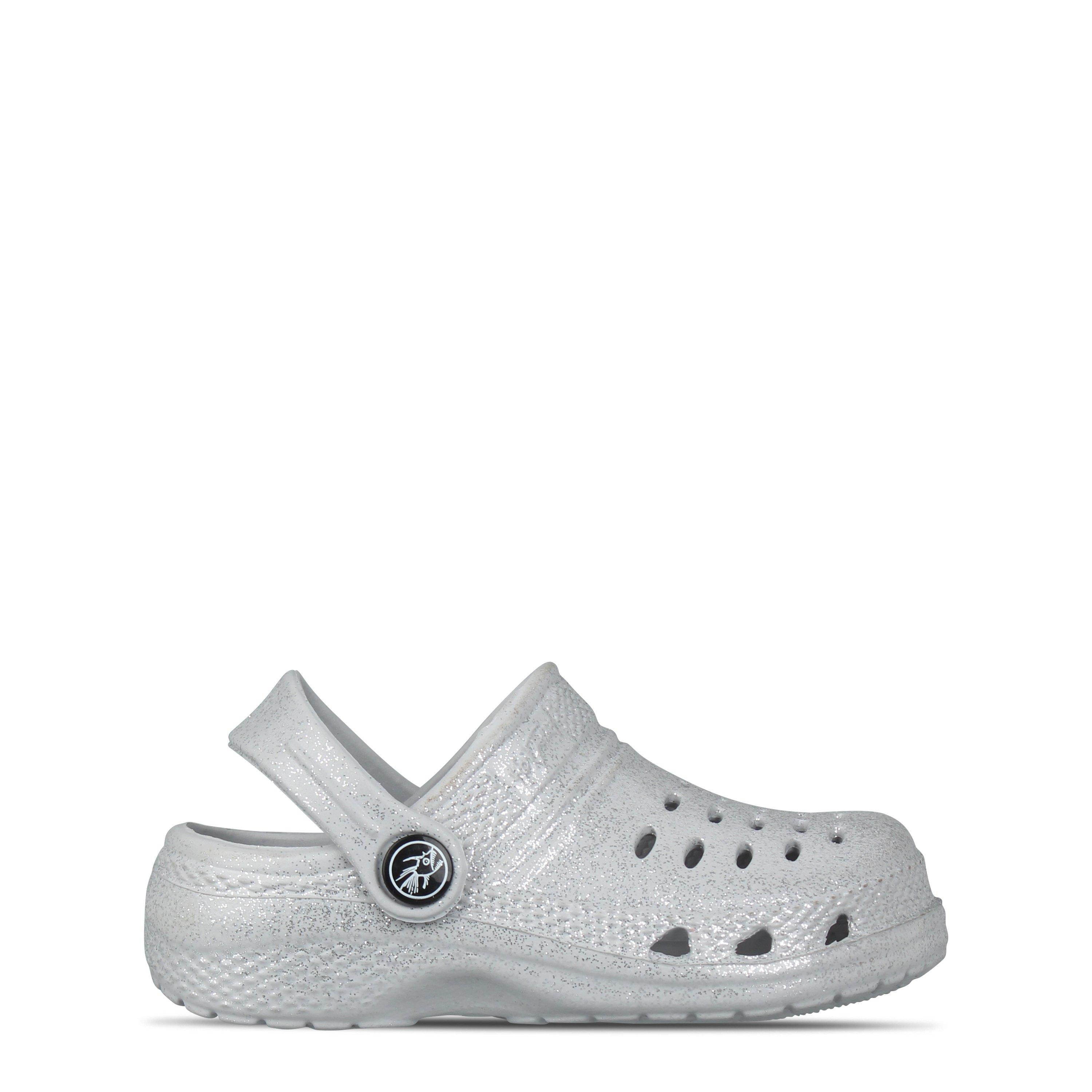 Hot Tuna  Cloggs Infants - Silver Glitter - C6 (23.5)