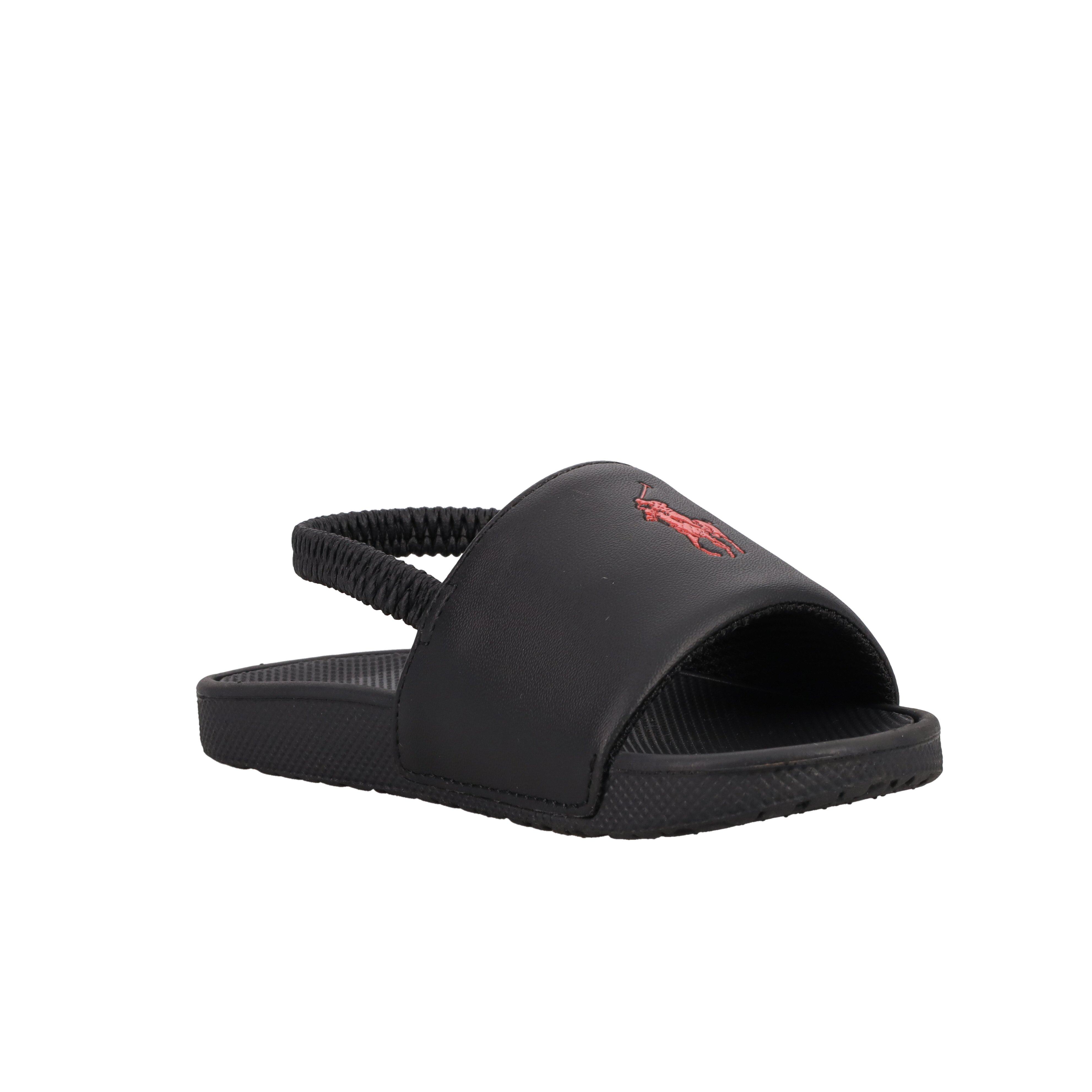 Black/Red - Polo Ralph Lauren - Kids' Cayson Pool Sliders - 3