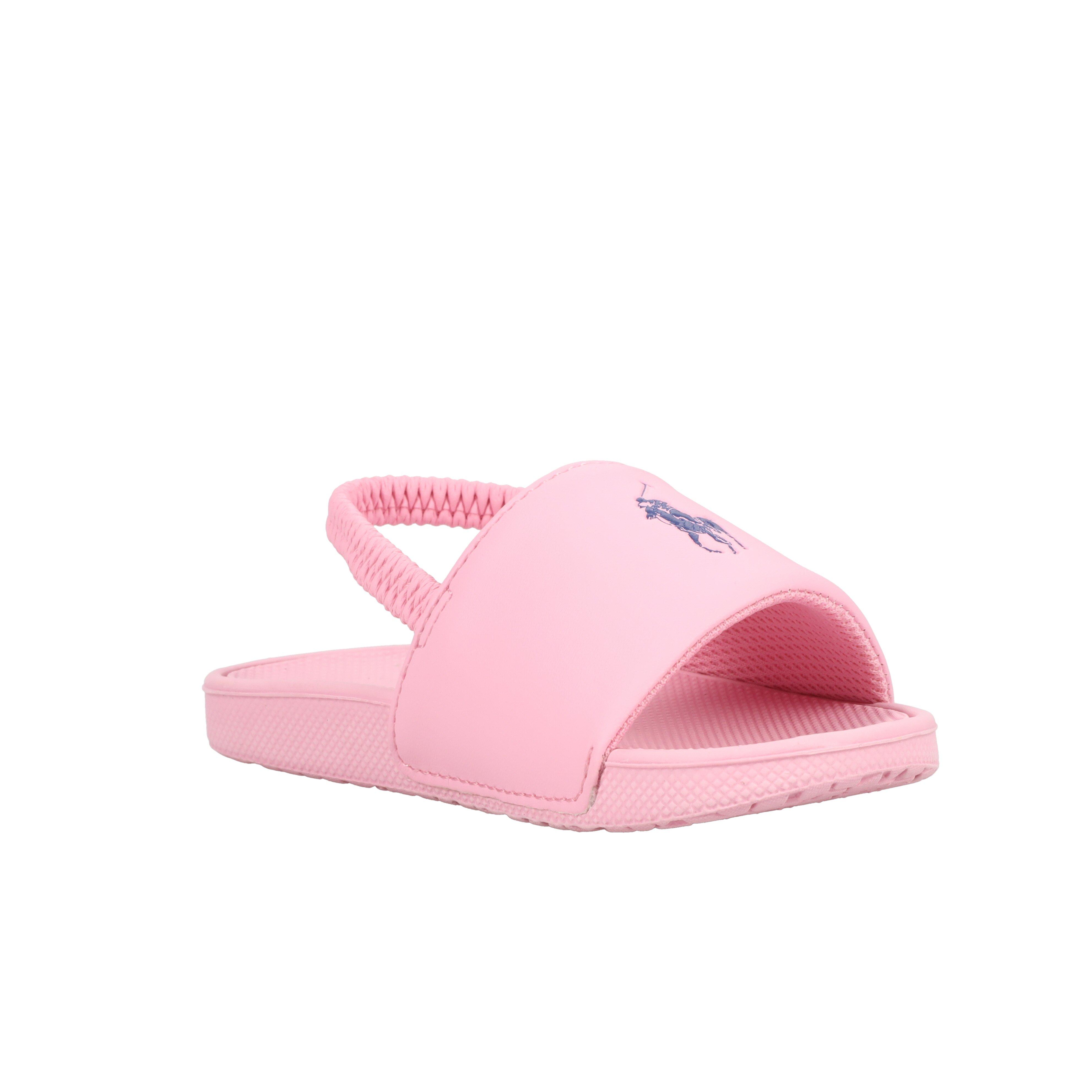 Pink/Blue - Polo Ralph Lauren - Kids' Cayson Pool Sliders - 3