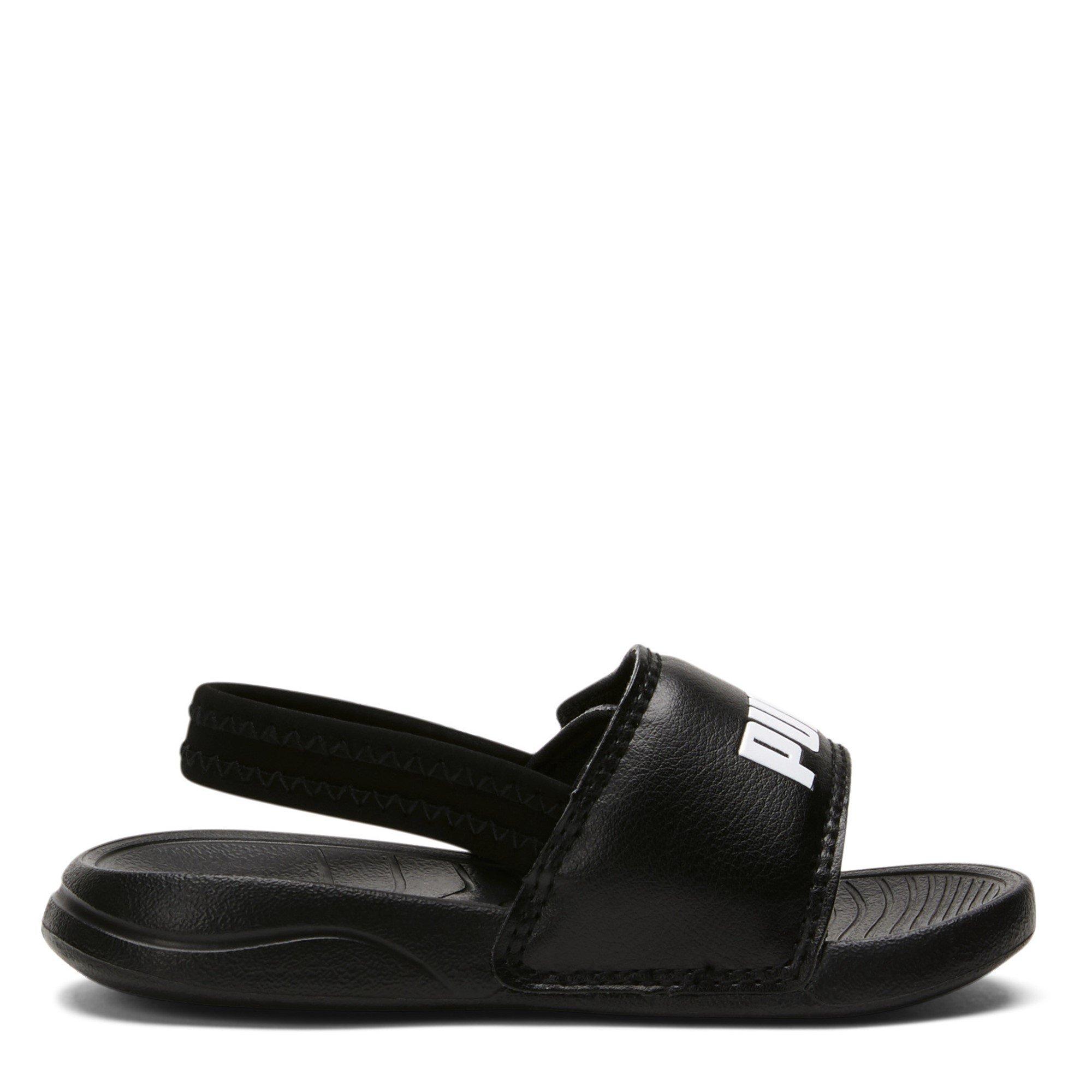 Puma Blk/White - Puma - PUMA Popcat 20 Backstrap Infants Sandals - 4