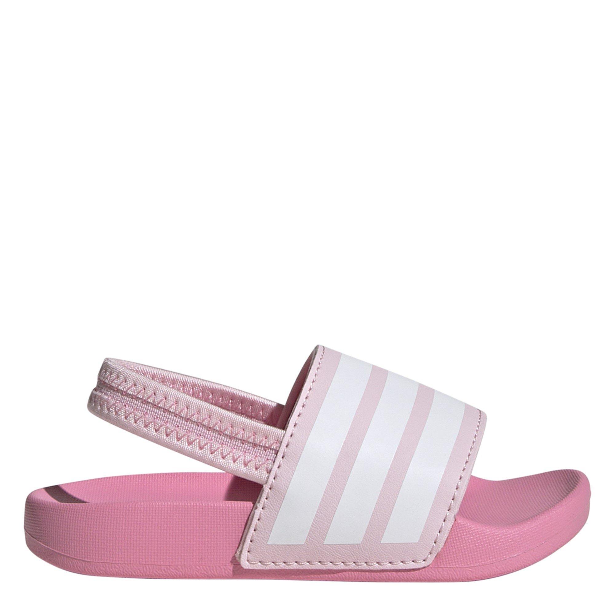 Adidas  Adilette Estrap Slides Infants - Pink/White - C7 (24)