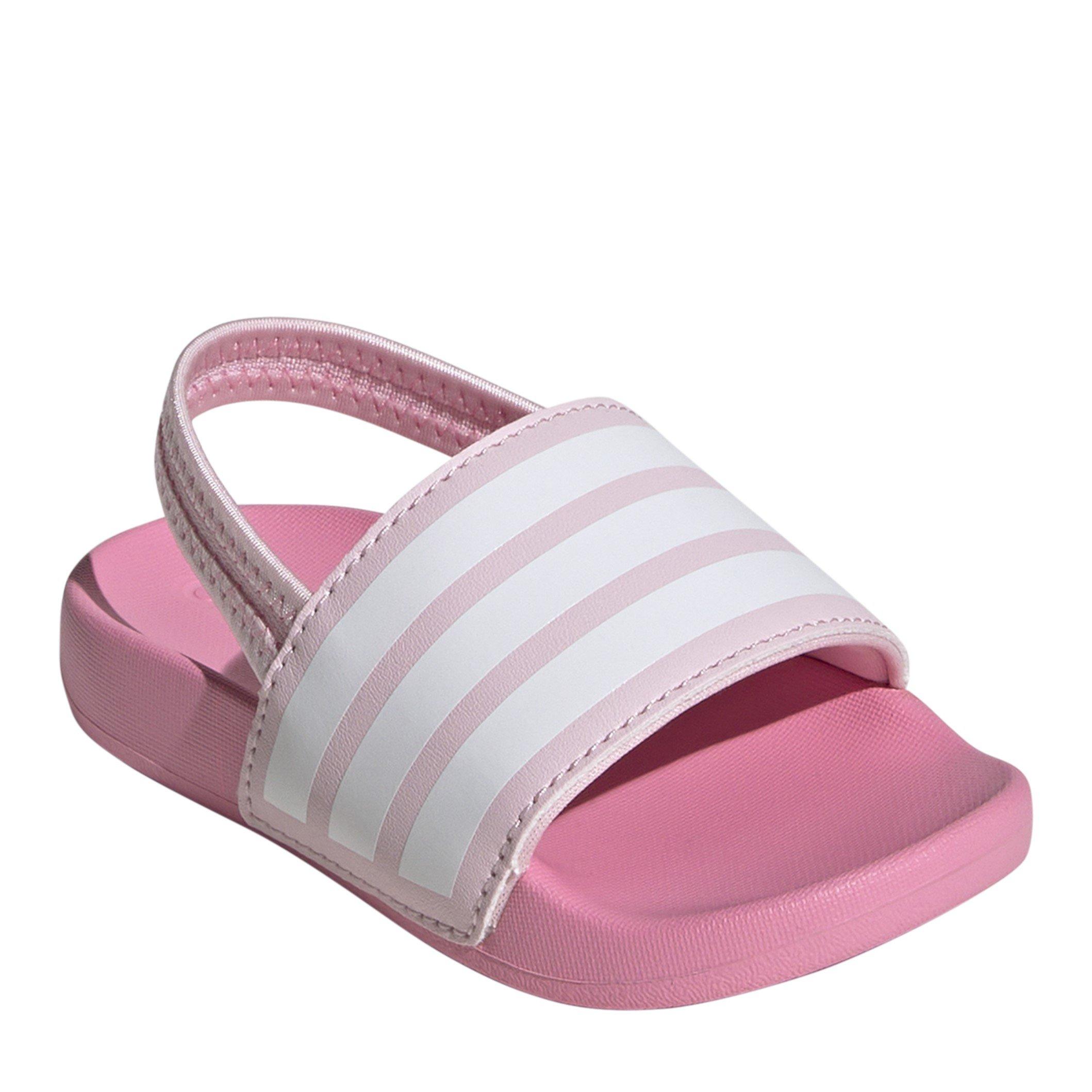 Rosa/Weiß - adidas - Adilette Estrap Slides Infants - 3