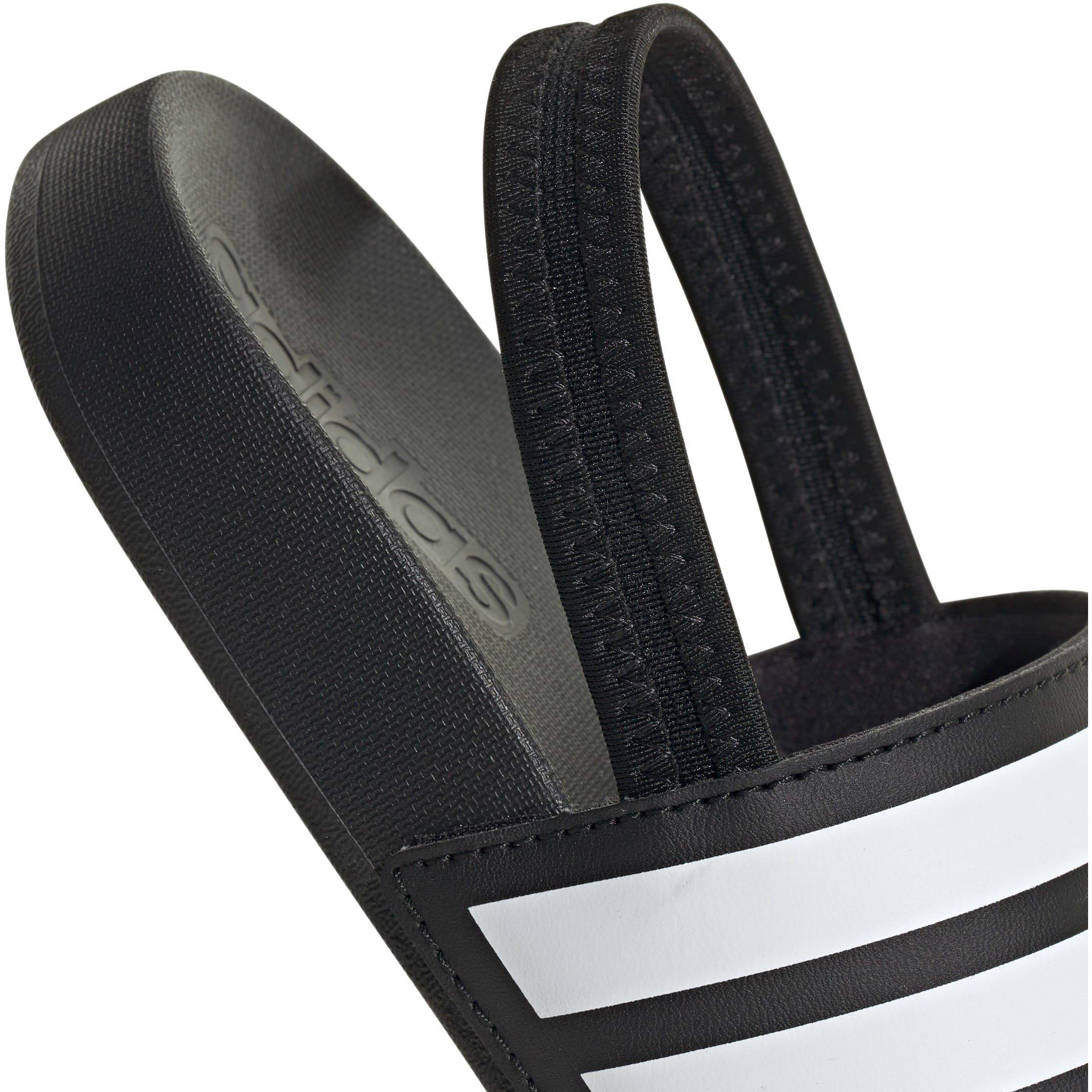 Black/White - adidas - Adilette Estrap Slides Kids - 8