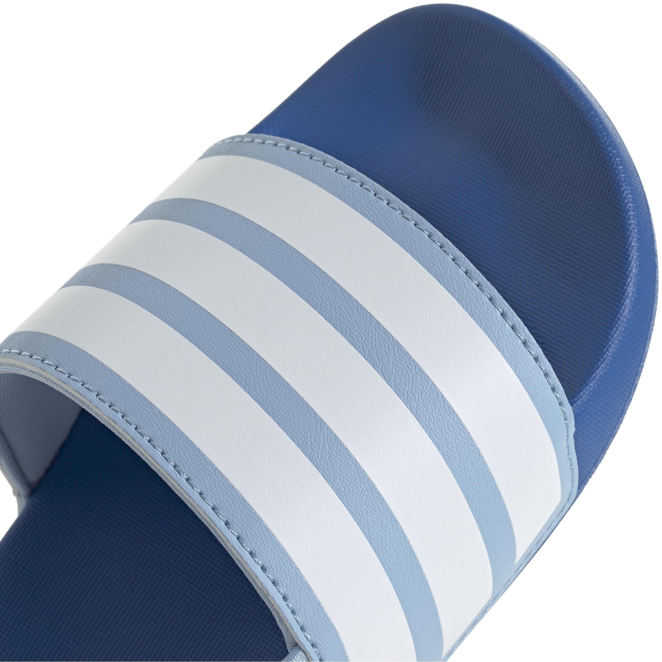 Sky/White - adidas - Adilette Estrap Slides Kids - 8