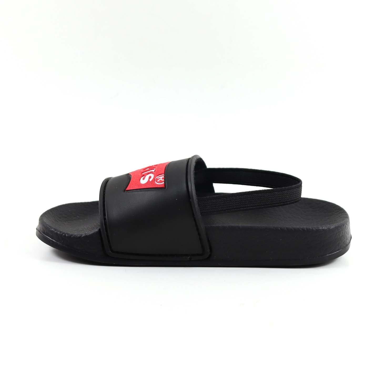Black 0003 - Levis - Batwing Kids Sliders - 2