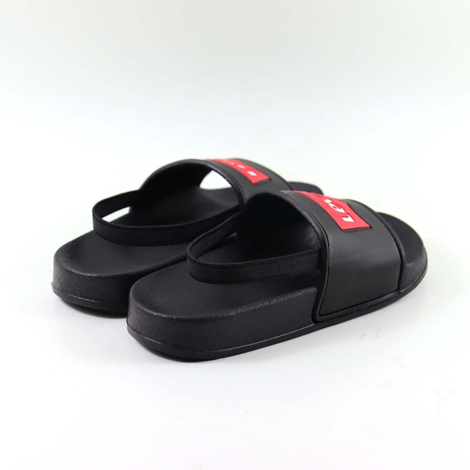 Black 0003 - Levis - Batwing Kids Sliders - 4