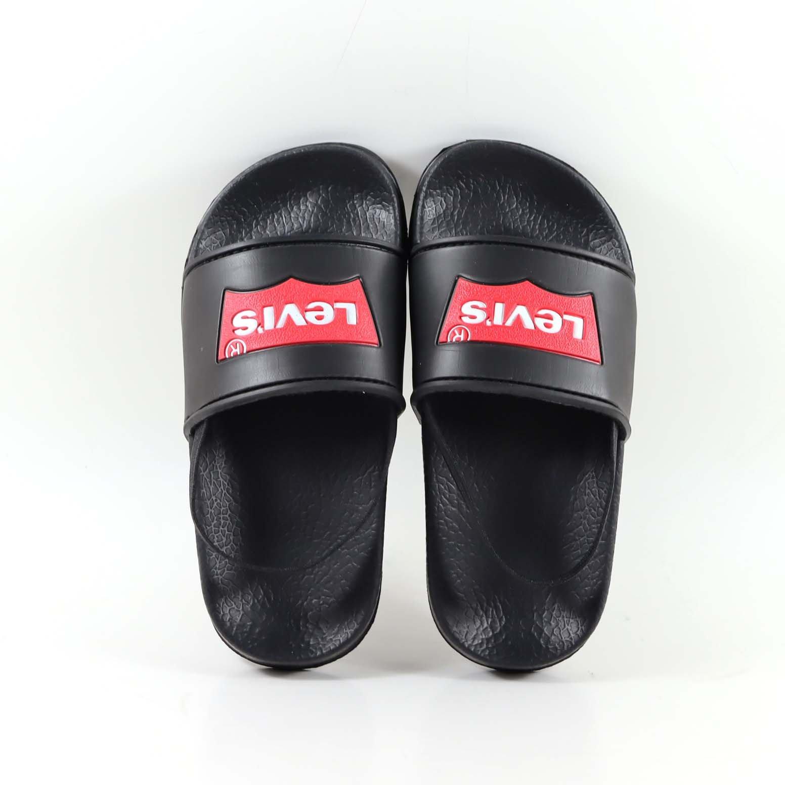 Black 0003 - Levis - Batwing Kids Sliders - 5