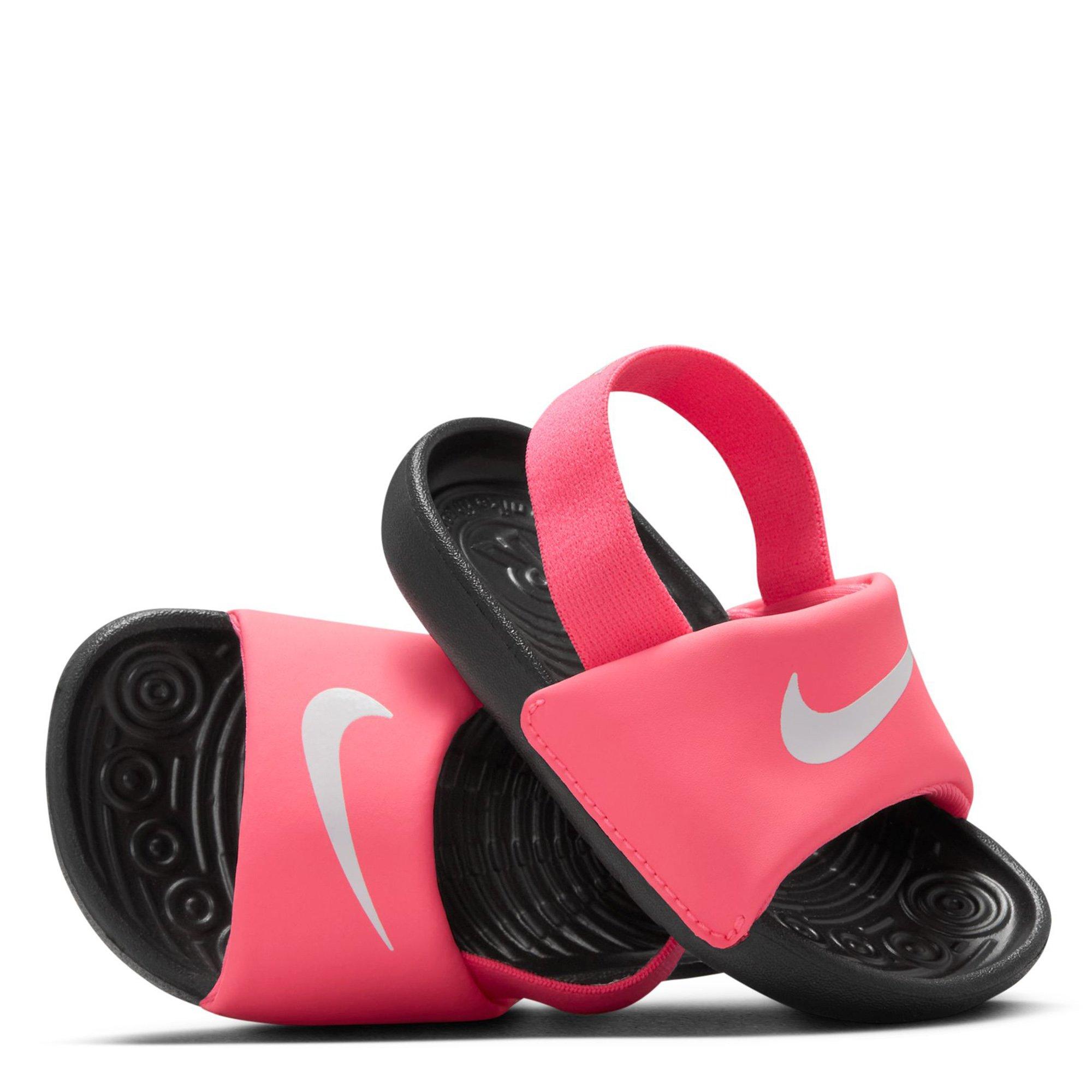 D.Pink/Wht-Blk - Nike - Kawa Infant Girls Sandals - 5