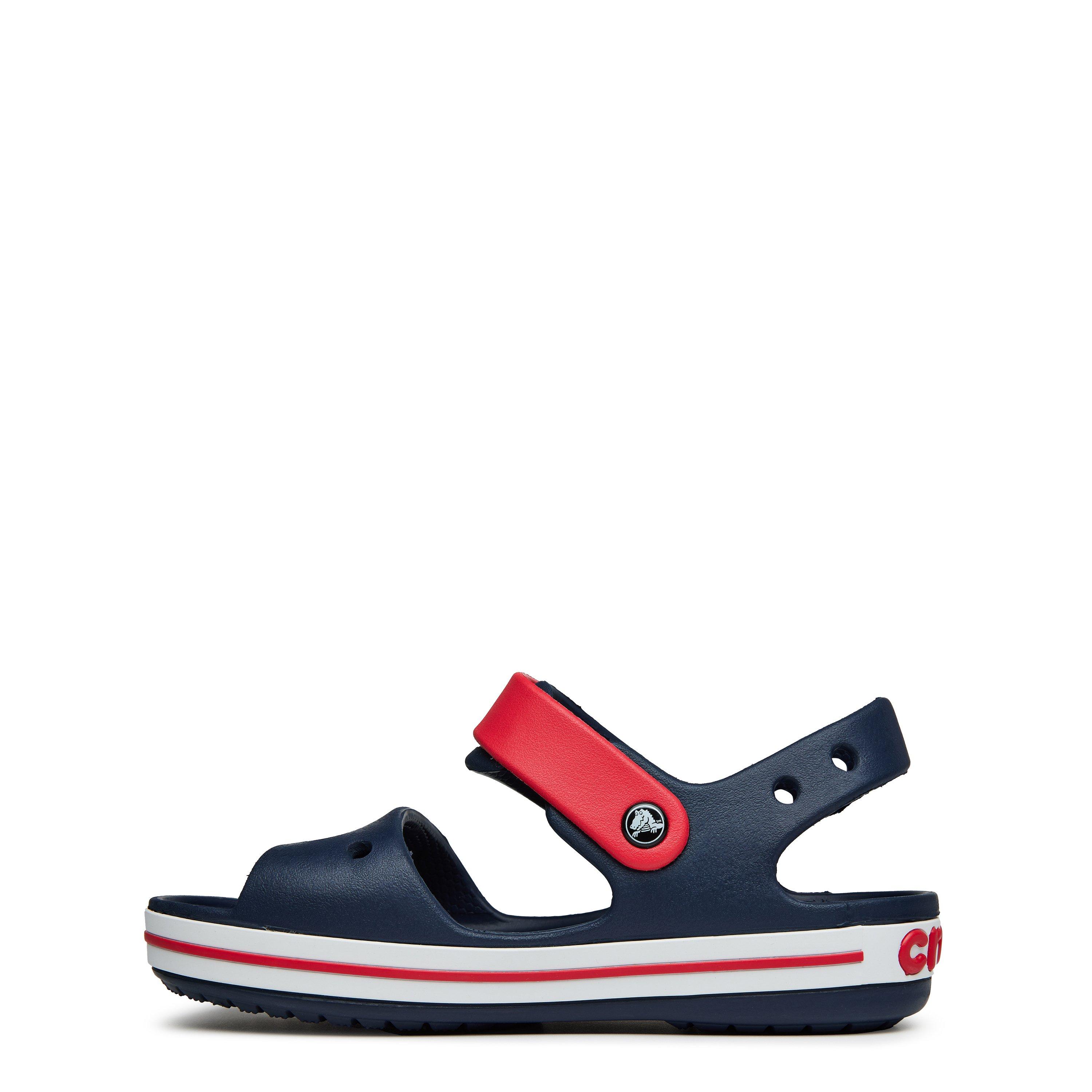Navy/Red - Crocs - Kids' Crocband Flat Sandal - 2