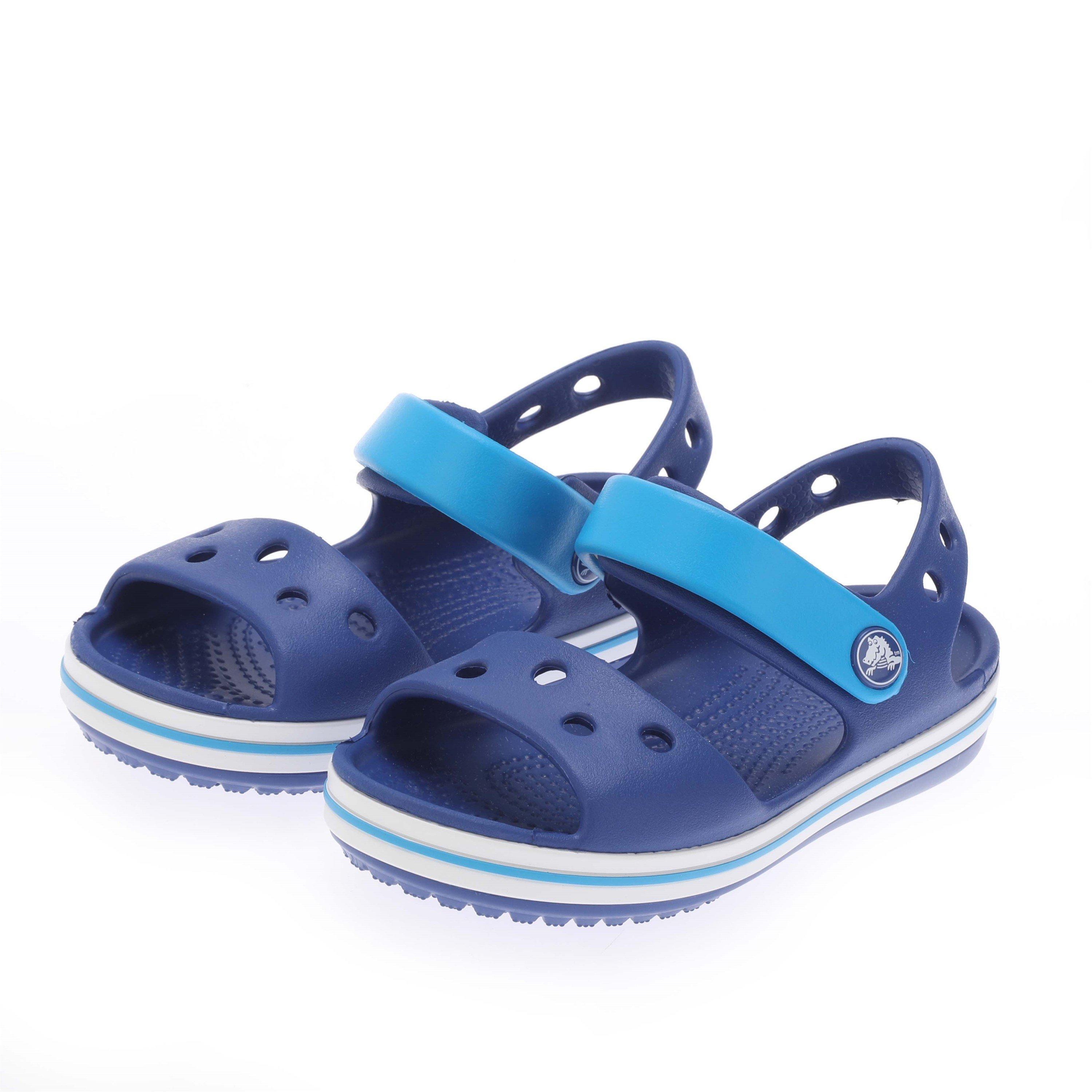 Cer Blauw/Oceaan - Crocs - Kids' Crocband Flat Sandal - 6