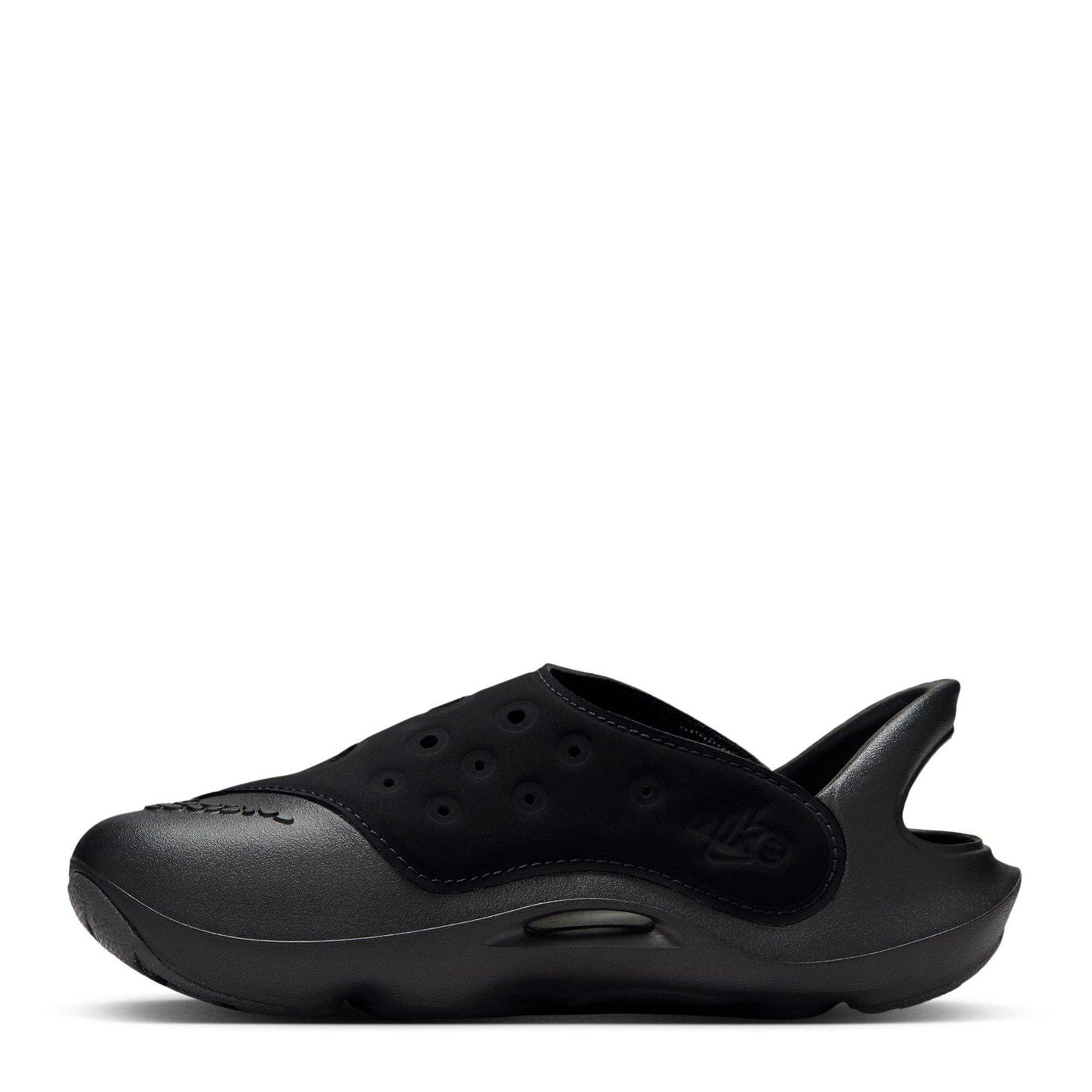 Blk/Wht-Anthra - Nike - Nike Aqua Swoosh Infants Sandals - 2