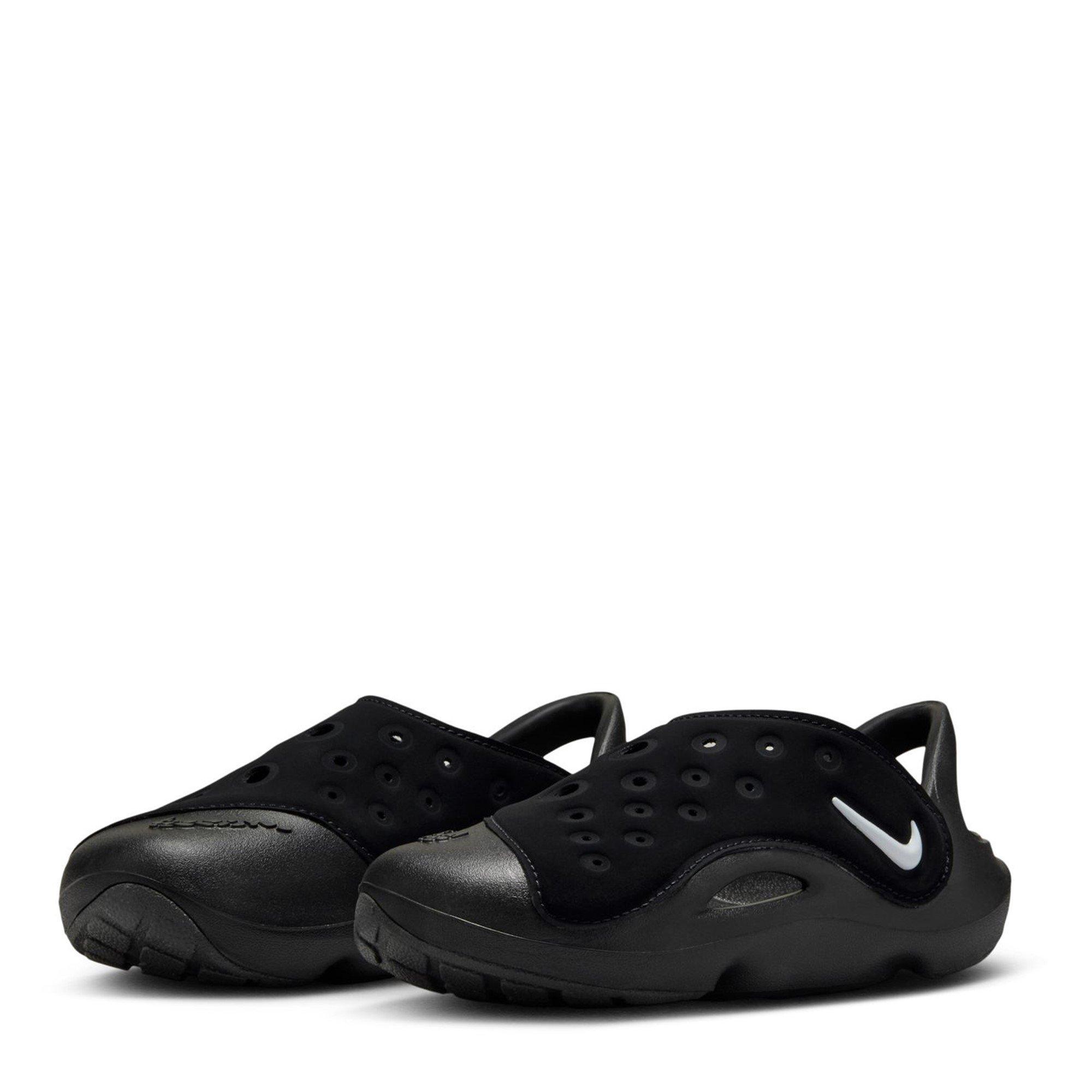 Blk/Wht-Anthra - Nike - Nike Aqua Swoosh Infants Sandals - 3