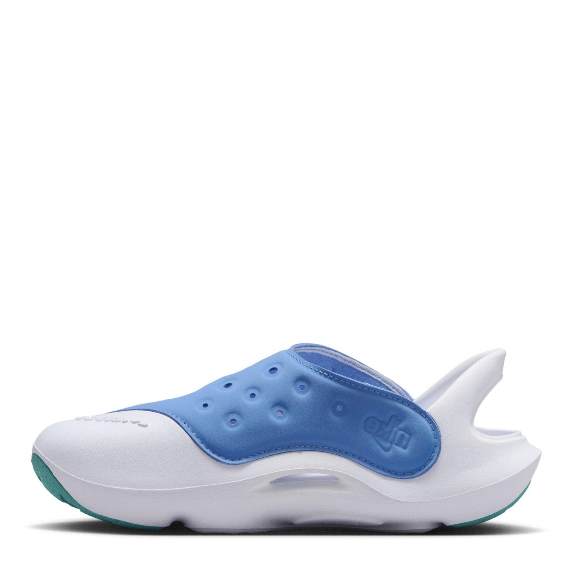 Blue/Cactus-Wht - Nike - Aqua Swoosh Infants Sandals - 2