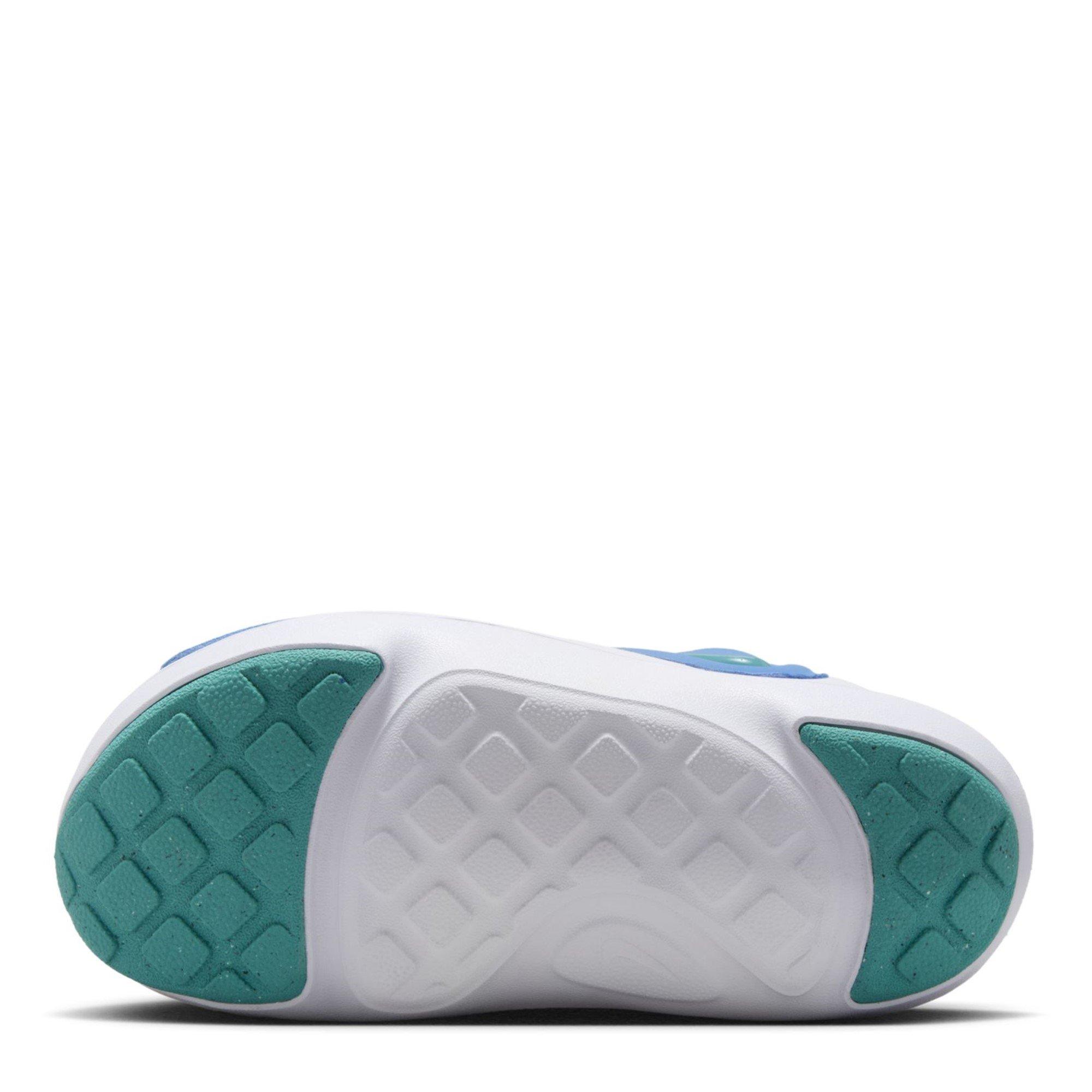 Blue/Cactus-Wht - Nike - Aqua Swoosh Infants Sandals - 3