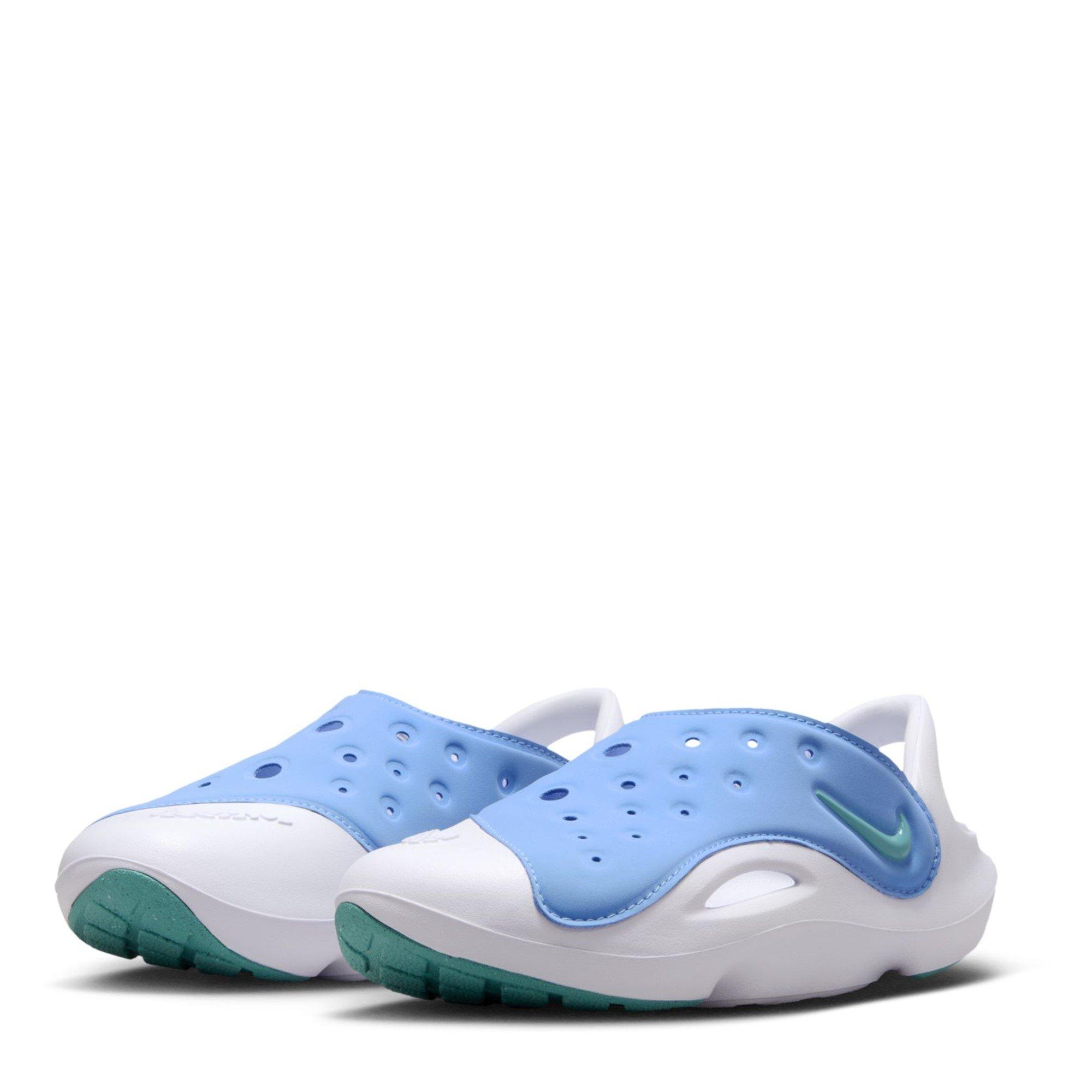 Blue/Cactus-Wht - Nike - Aqua Swoosh Infants Sandals - 4