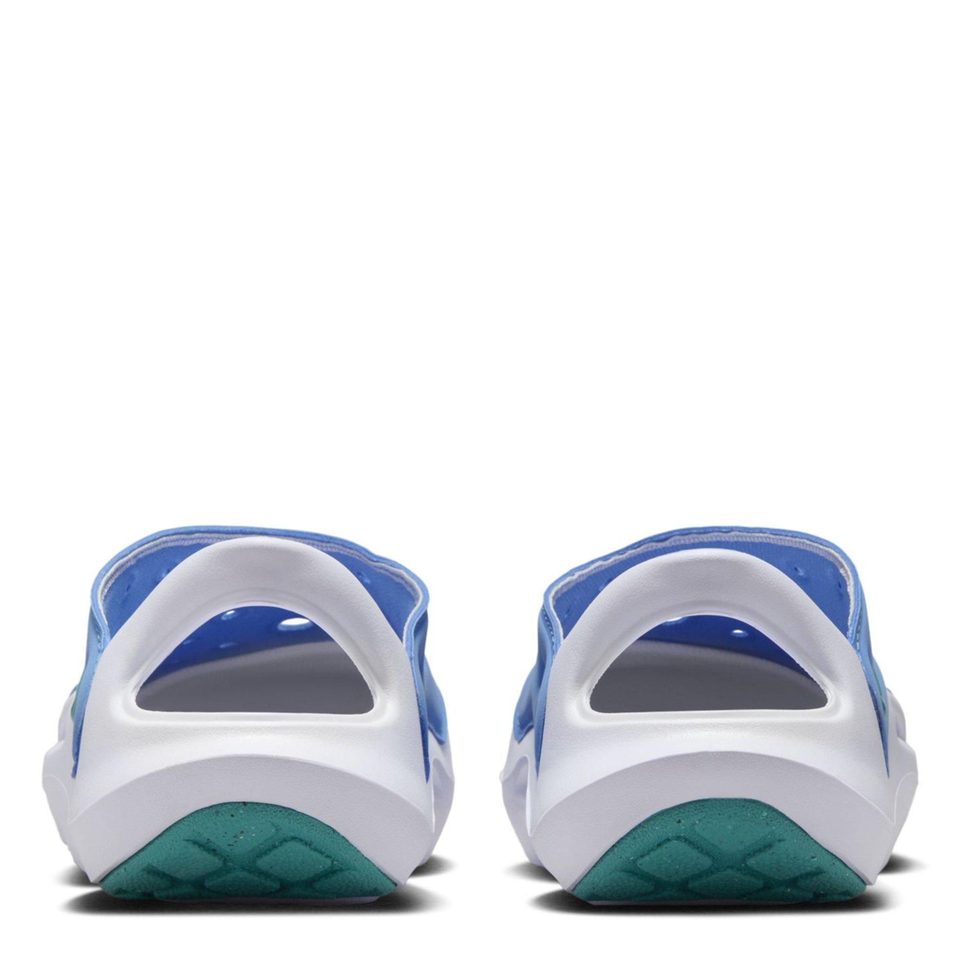 Blue/Cactus-Wht - Nike - Aqua Swoosh Infants Sandals - 6