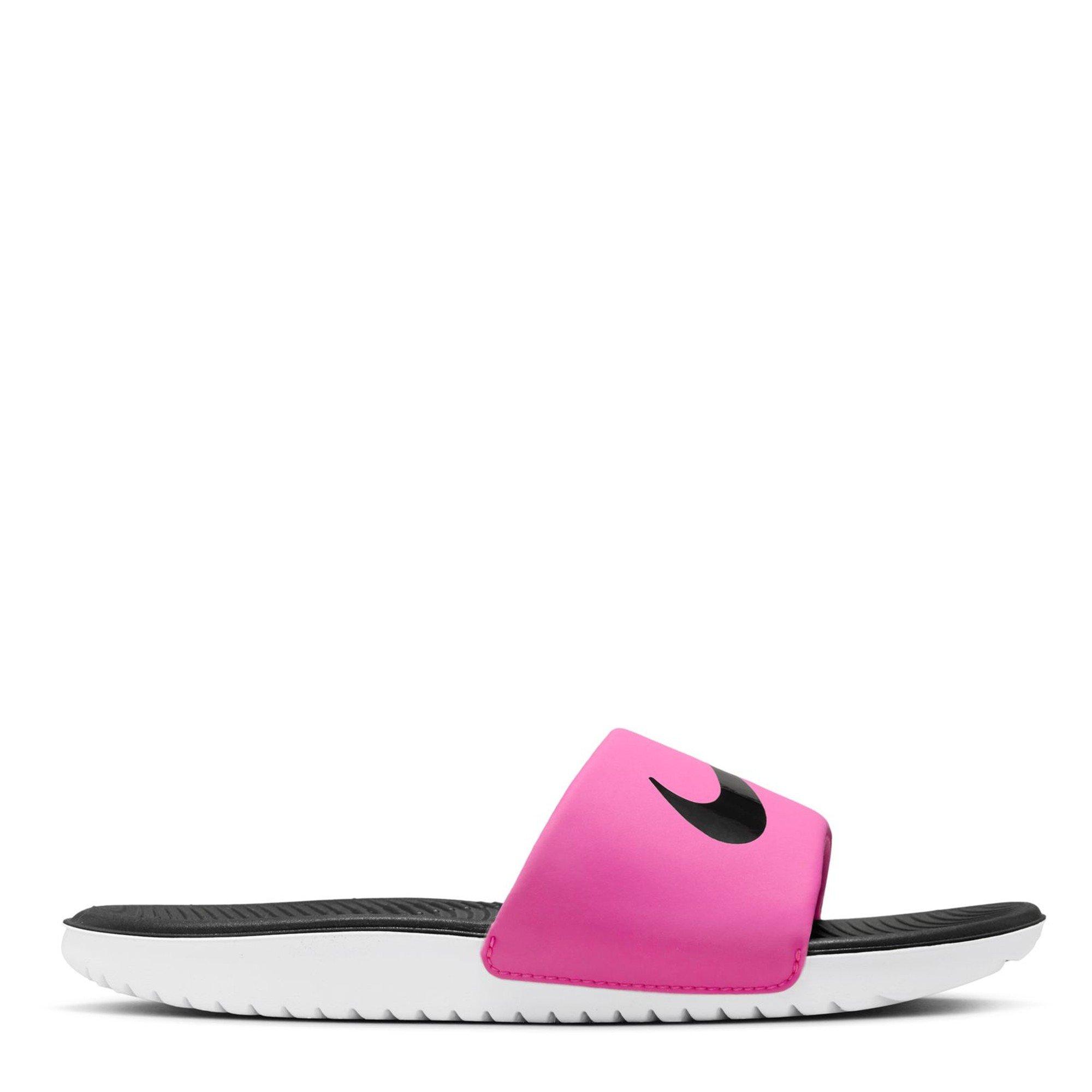 LASER FUCHSIA/B - Nike - Nike Kawa Little/Big Kids' Slides - 1