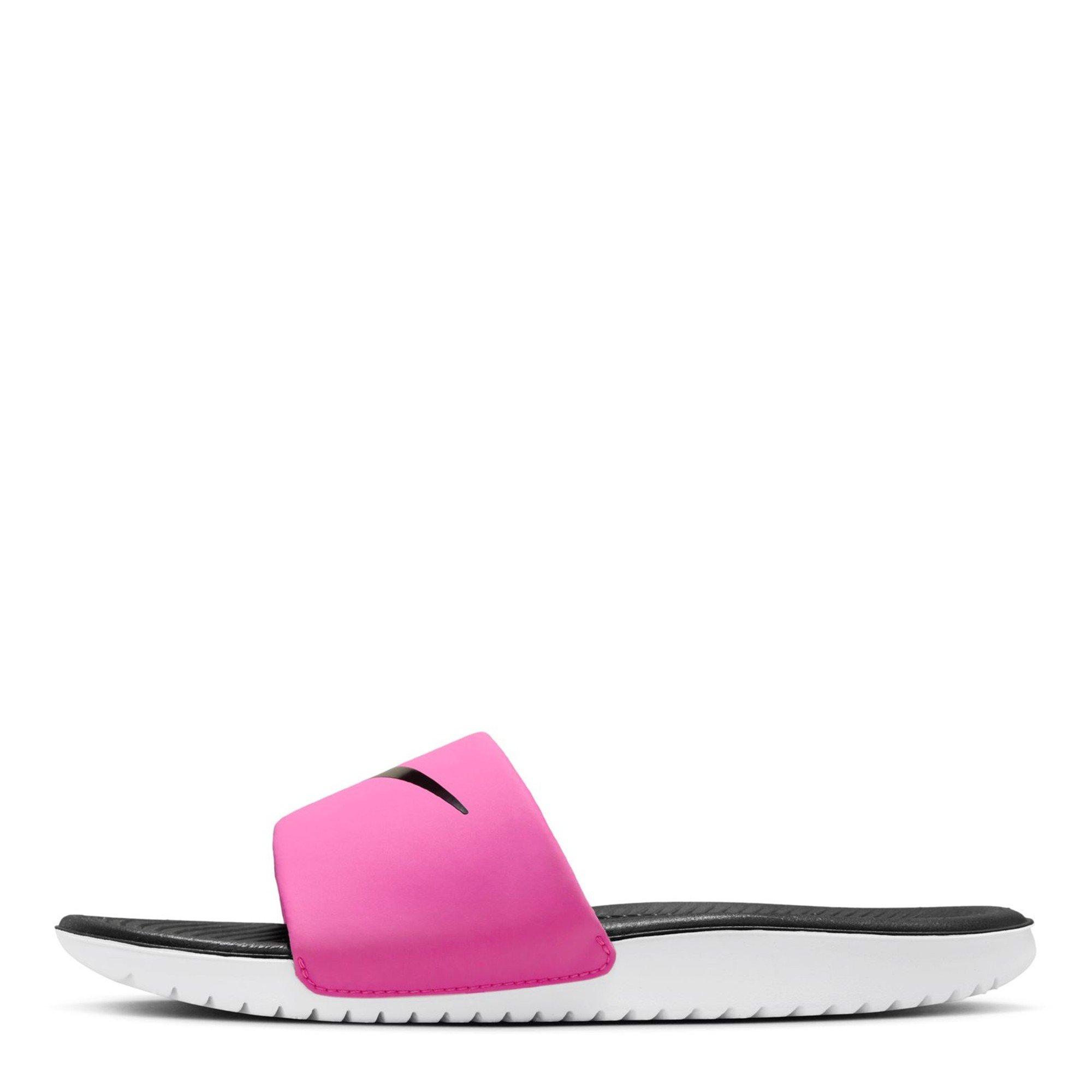 LASER FUCHSIA/B - Nike - Nike Kawa Little/Big Kids' Slides - 2
