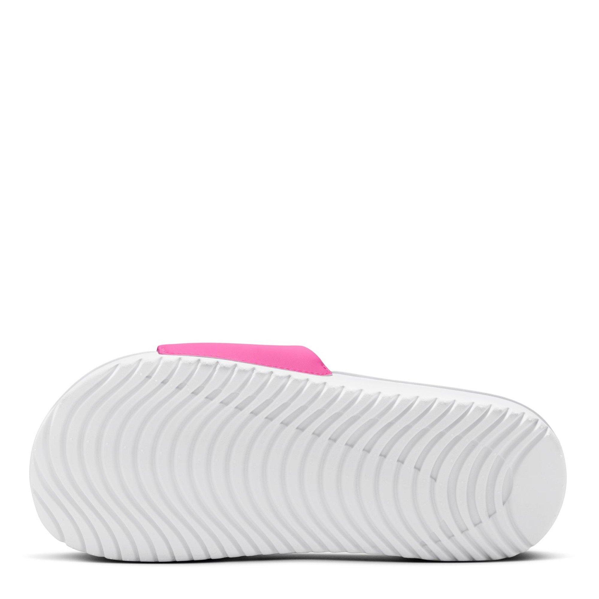 LASER FUCHSIA/B - Nike - Nike Kawa Little/Big Kids' Slides - 4