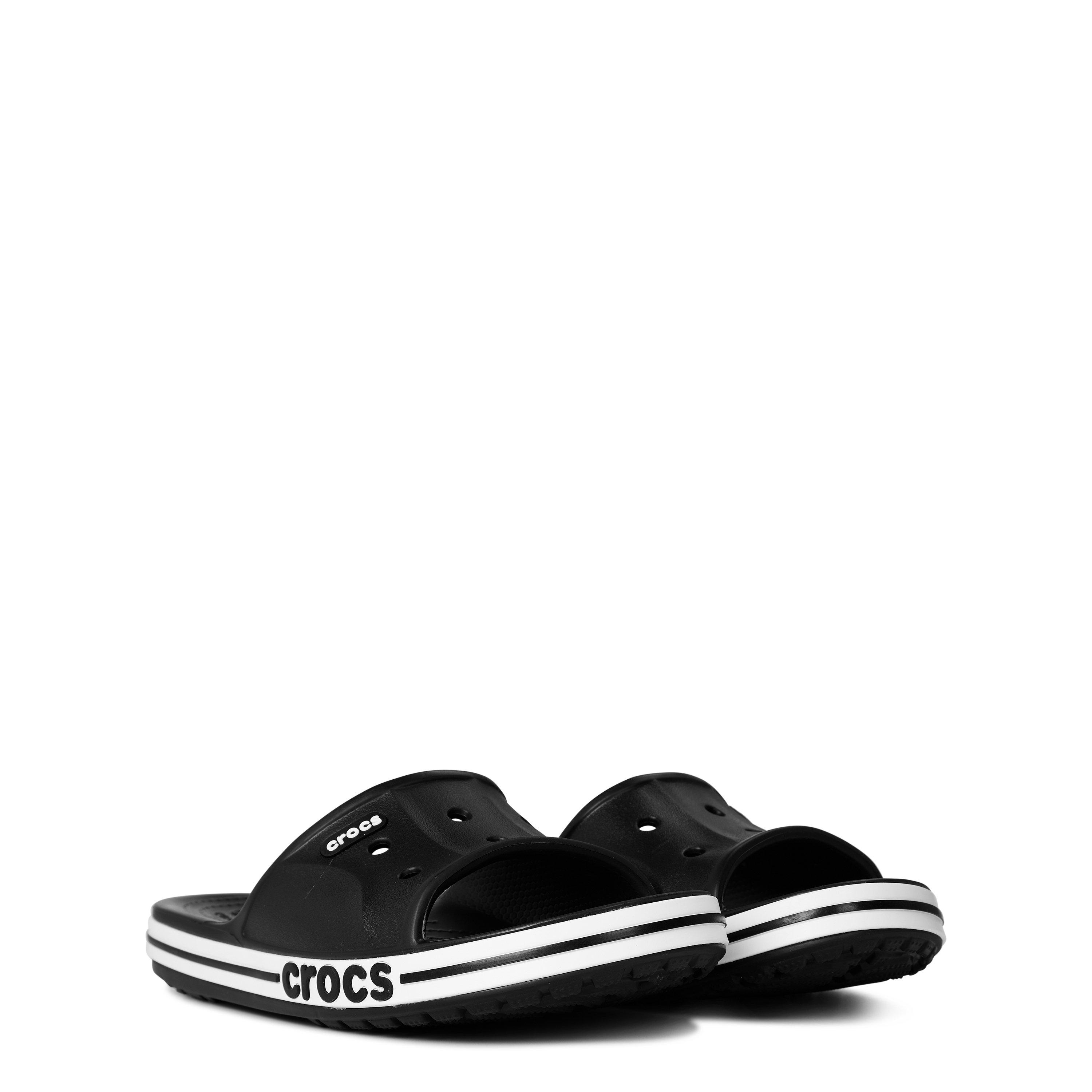Zwart/Wit - Crocs - Bayaband Slide Mens - 3