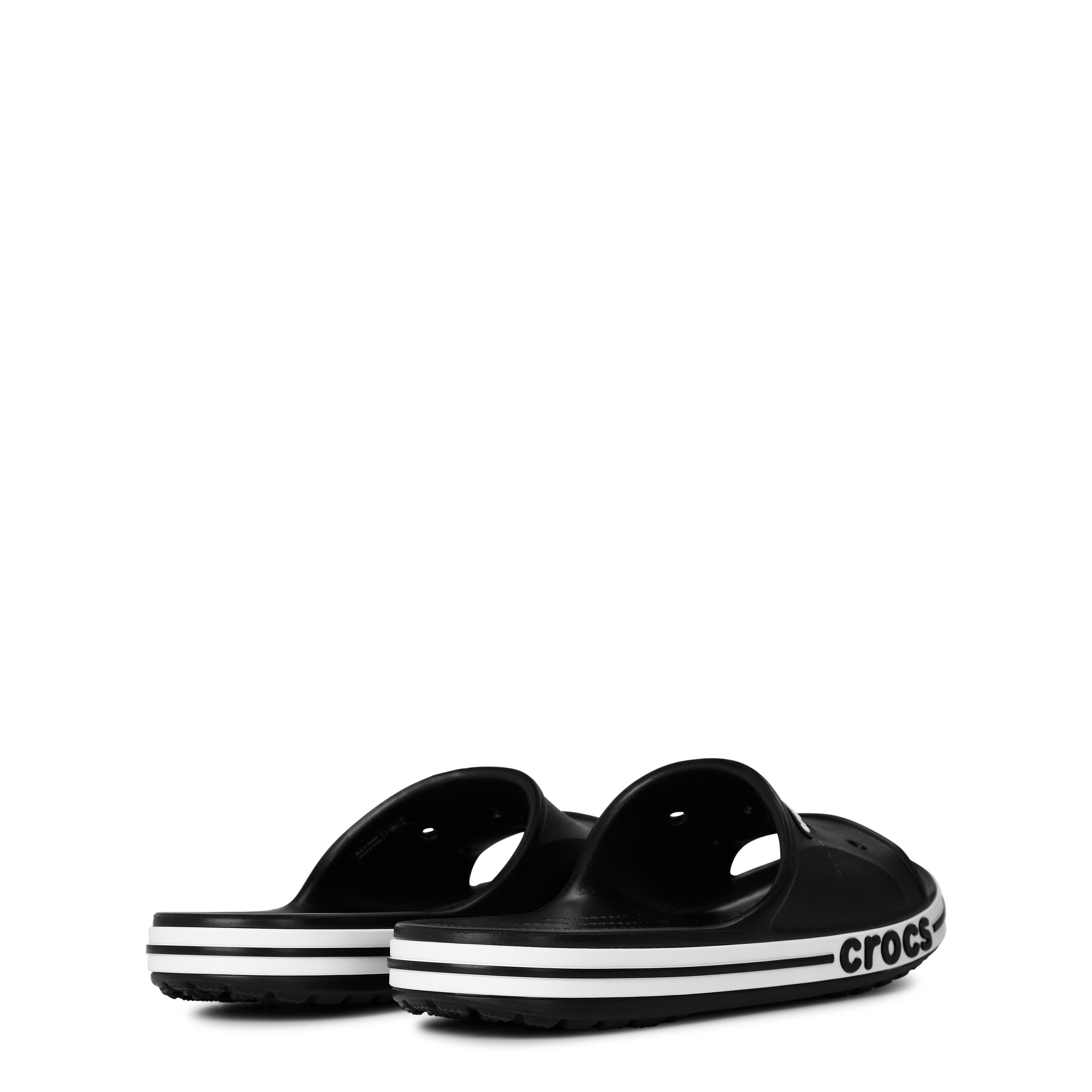 Zwart/Wit - Crocs - Bayaband Slide Mens - 4