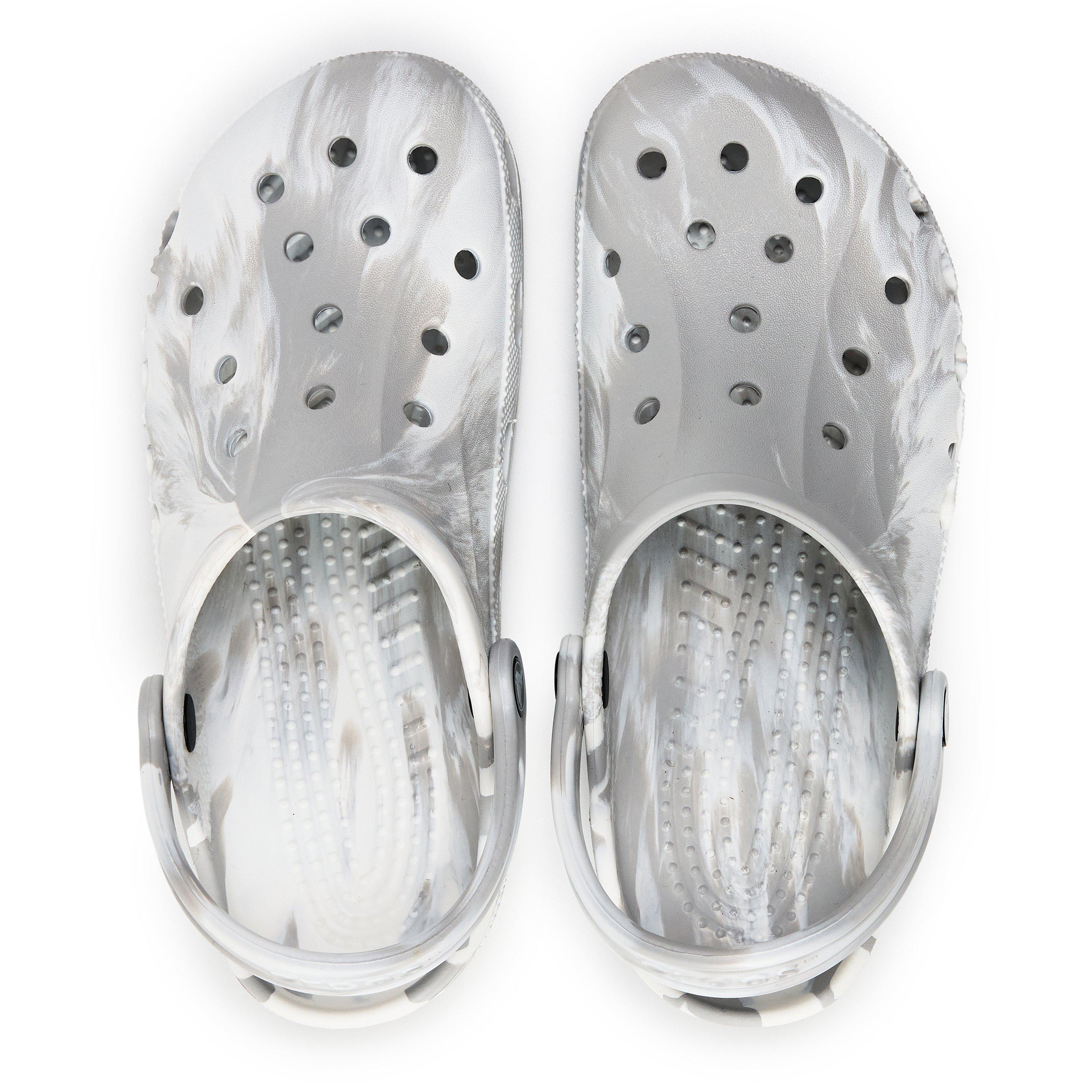 White Marble - Crocs - Baya Clog Womens - 4