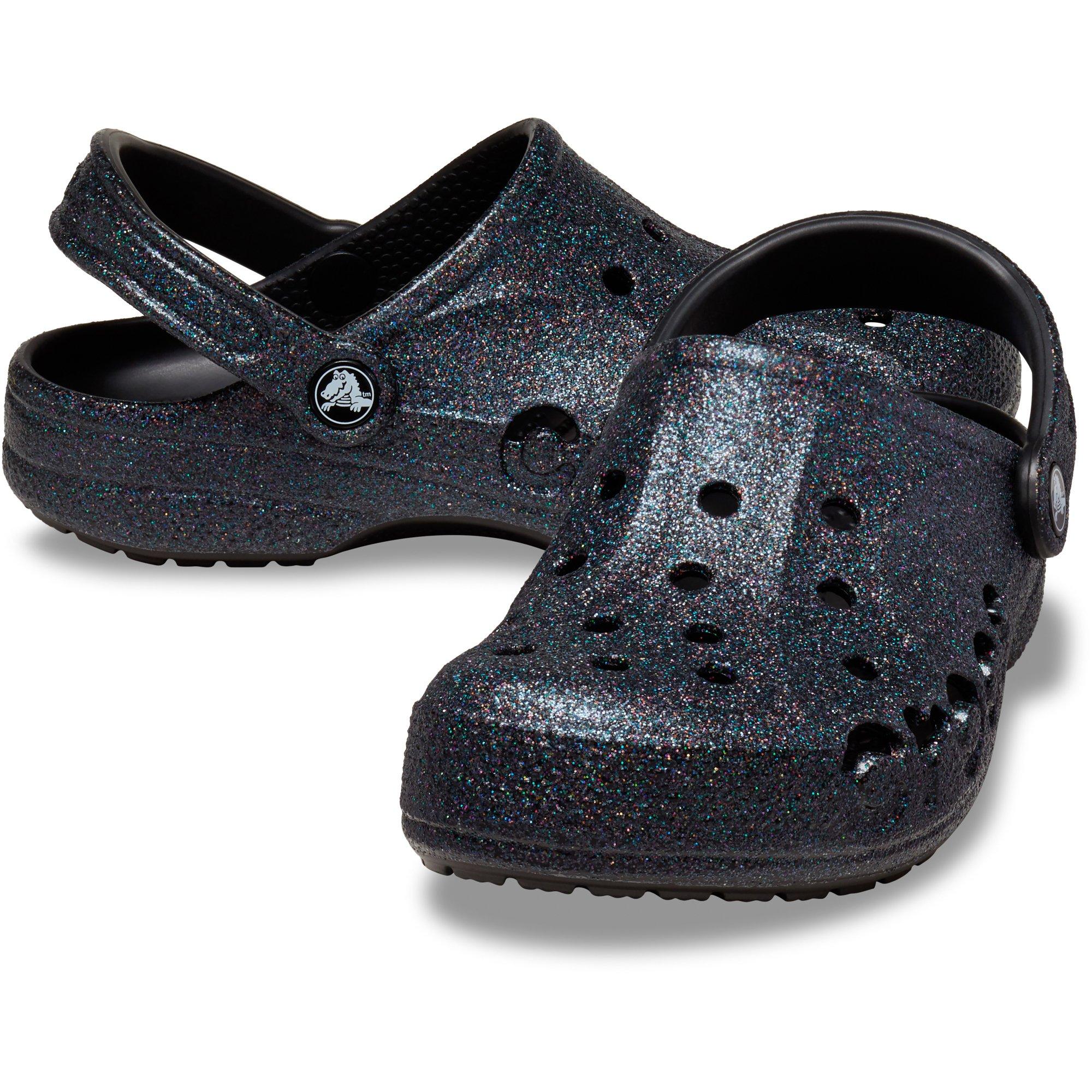 Zwart Glitter - Crocs - Baya Clog Womens - 5
